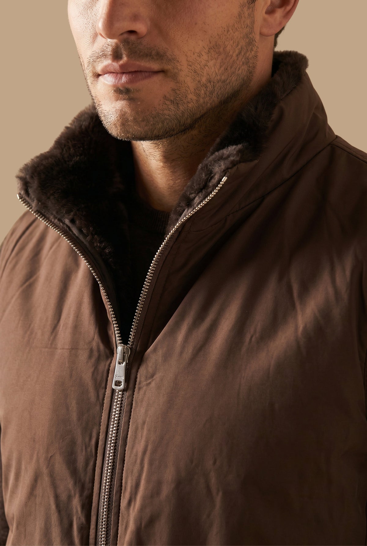 Fermó Fur Bodywarmer Chocolate