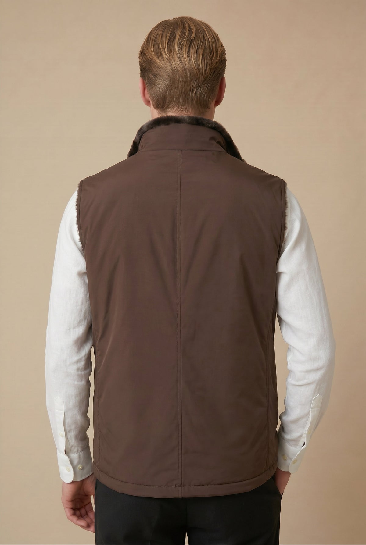 Fermó Fur Bodywarmer Chocolate