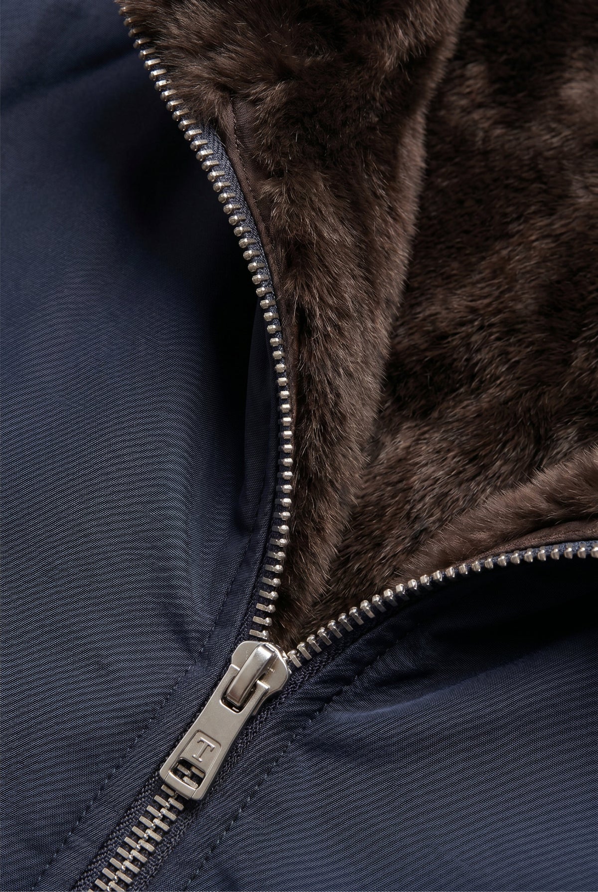 Fermó Fur Bodywarmer Navy