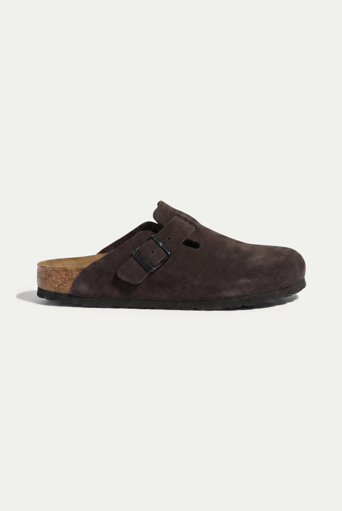 Oslo Wildleder-Clog Schokolade