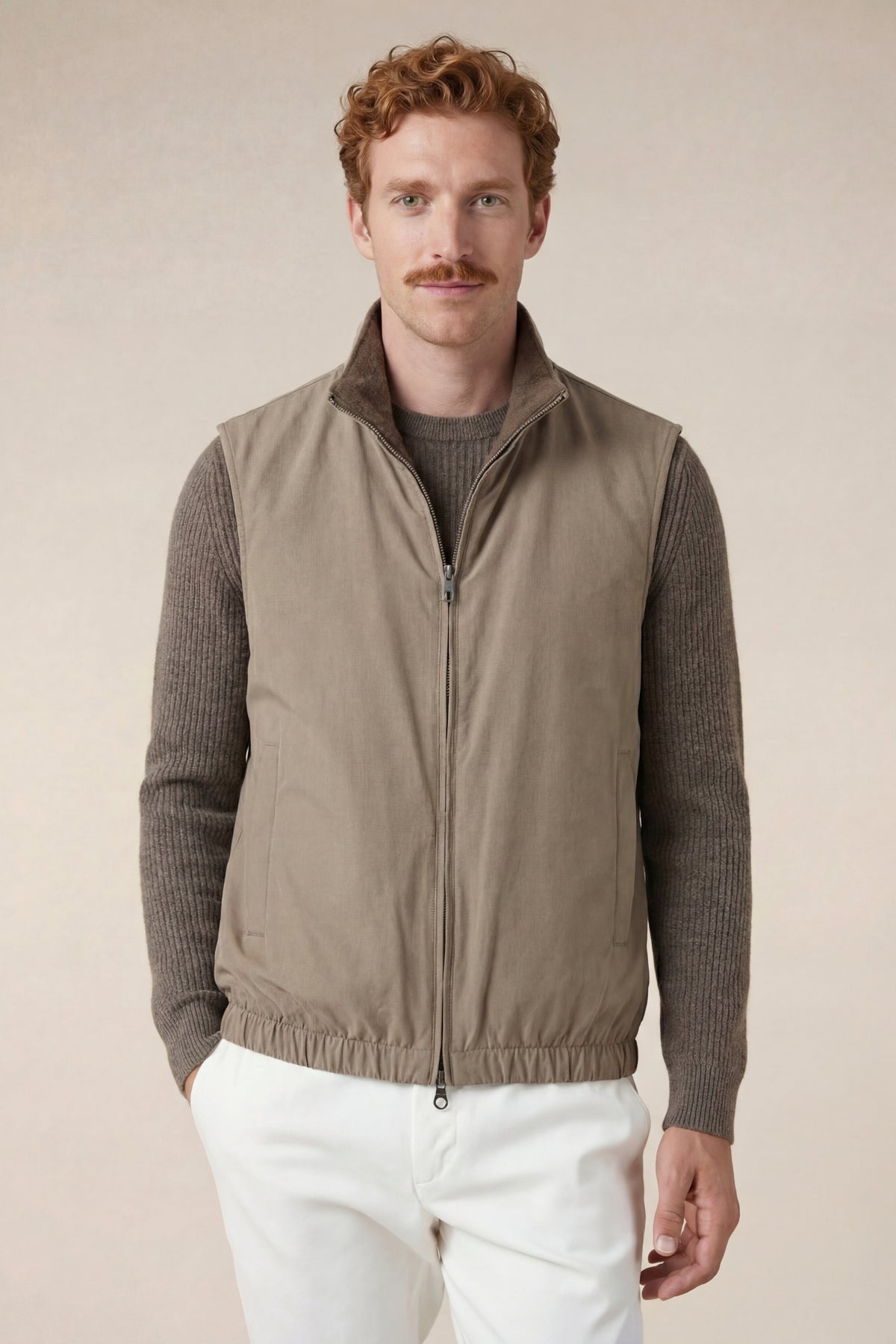 Reversible Bodywarmer Taupe