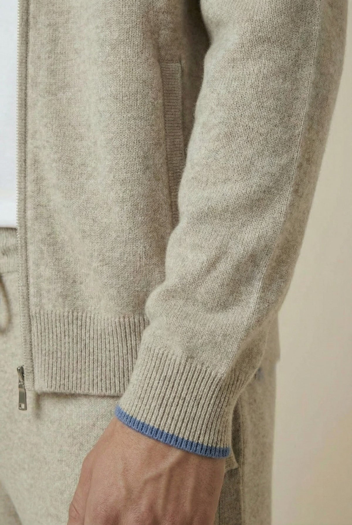 Venezia Cashmere Set Beige Blue