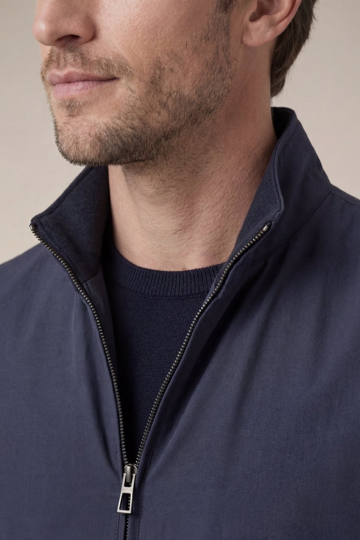 Chaleco reversible azul marino