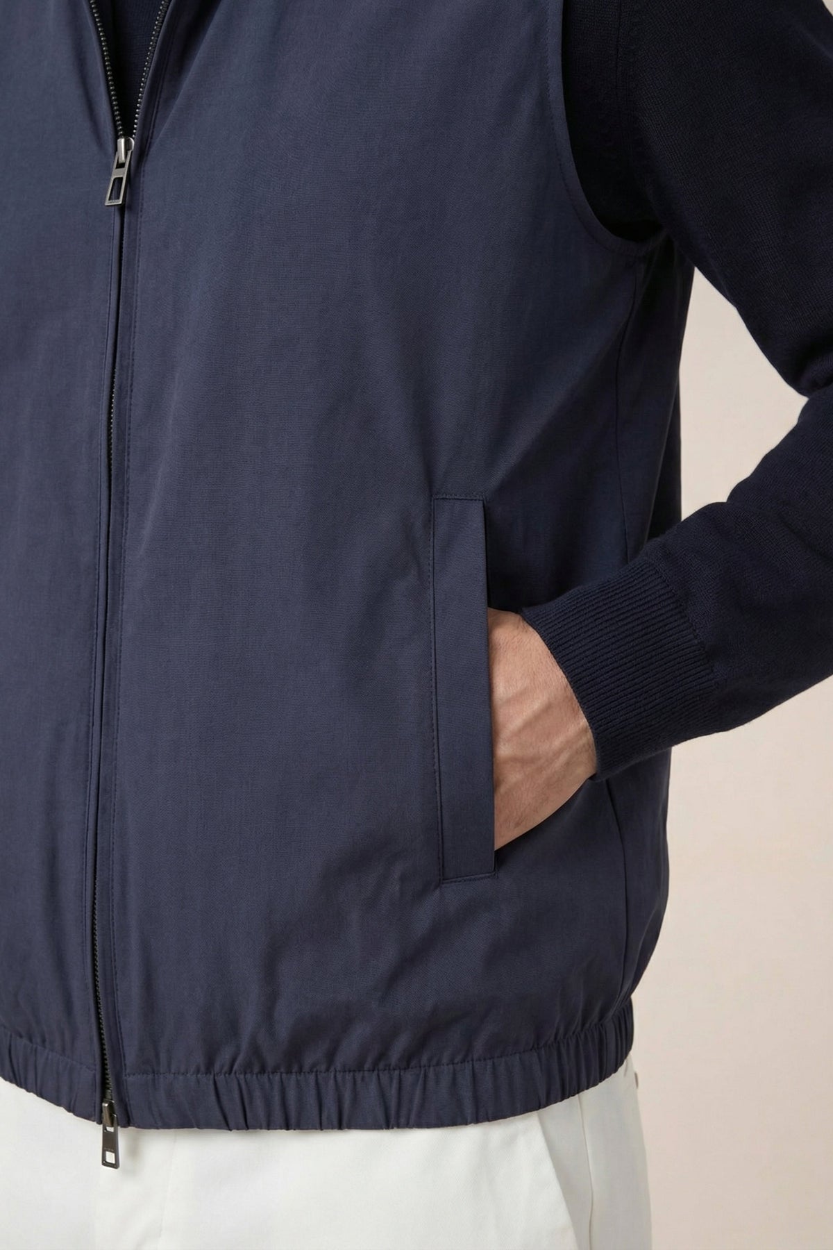 Chaleco reversible azul marino