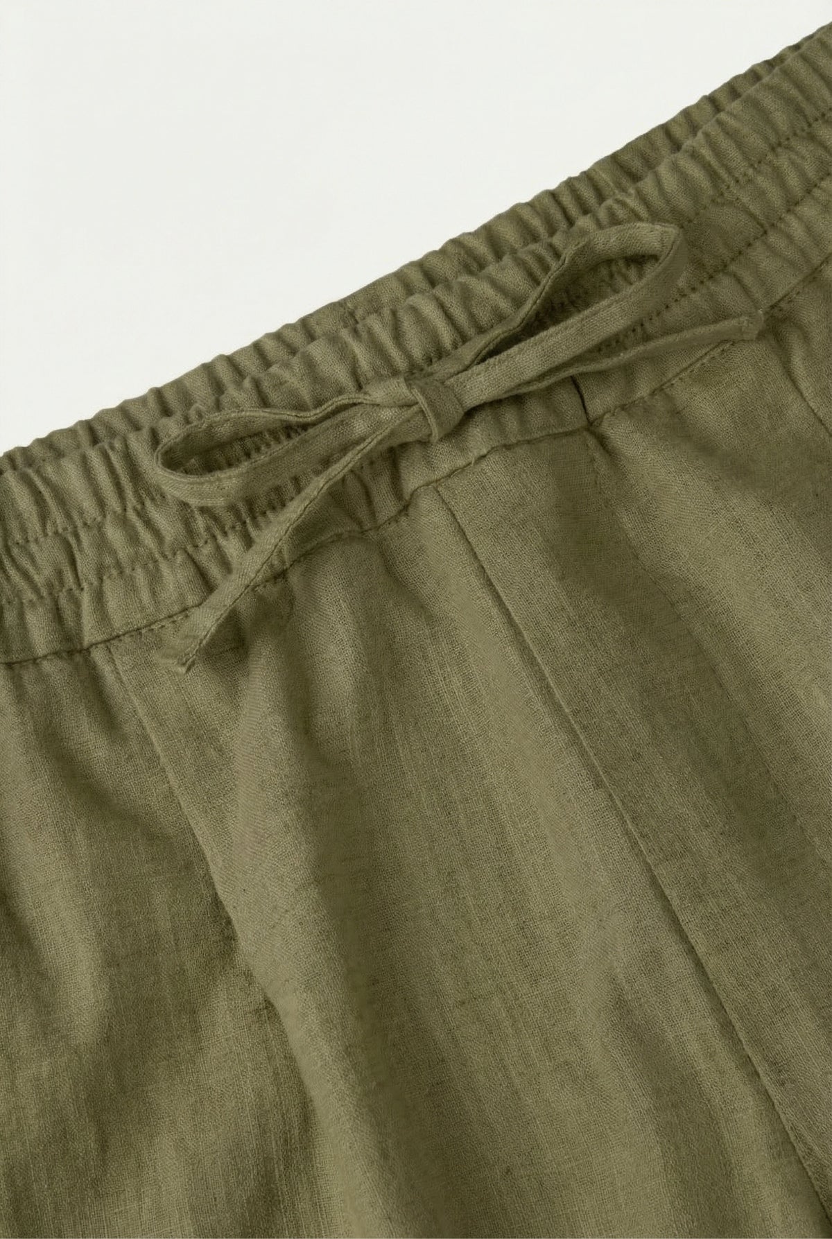 Shorts de linho Amalfi verde-oliva