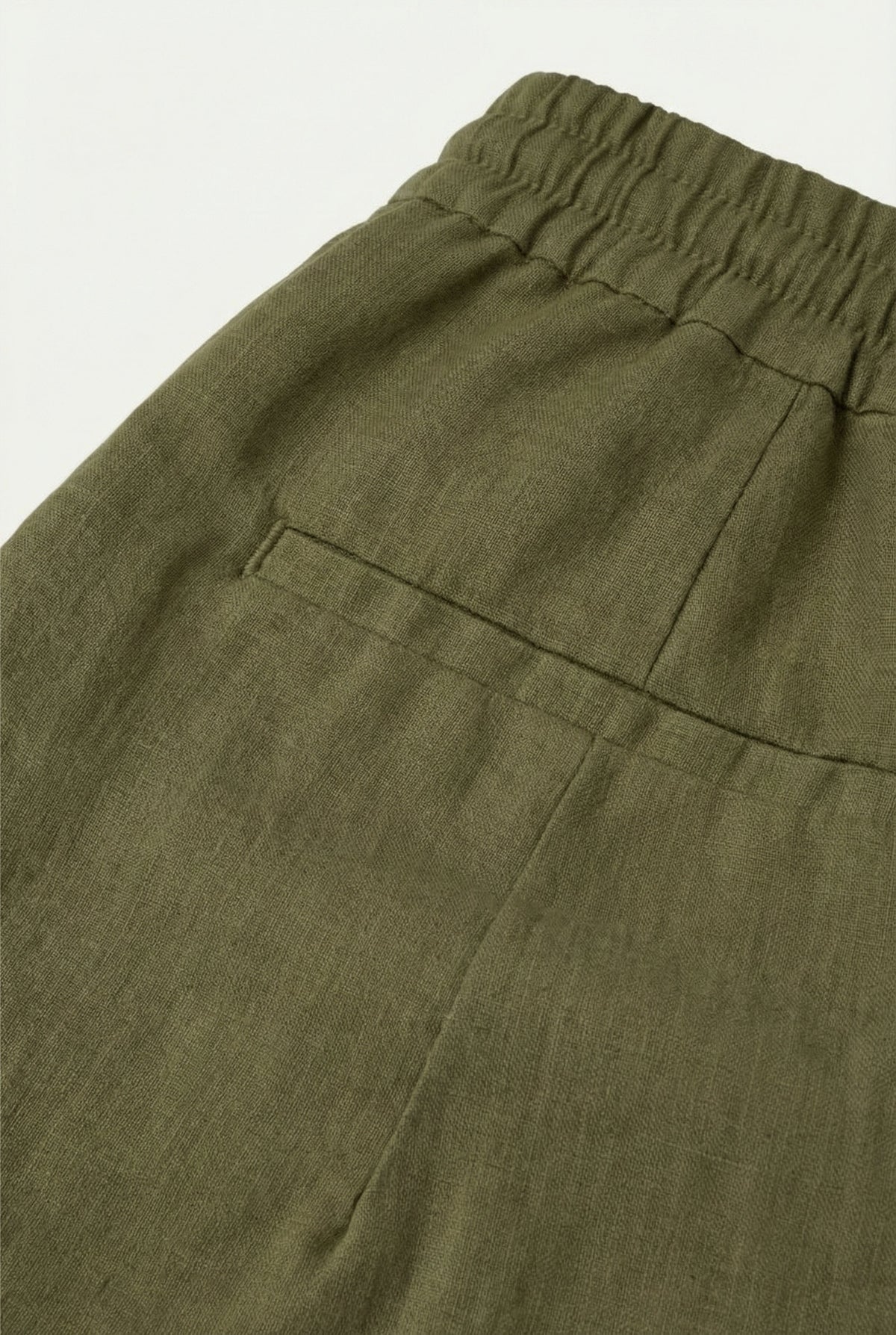 Shorts de linho Amalfi verde-oliva