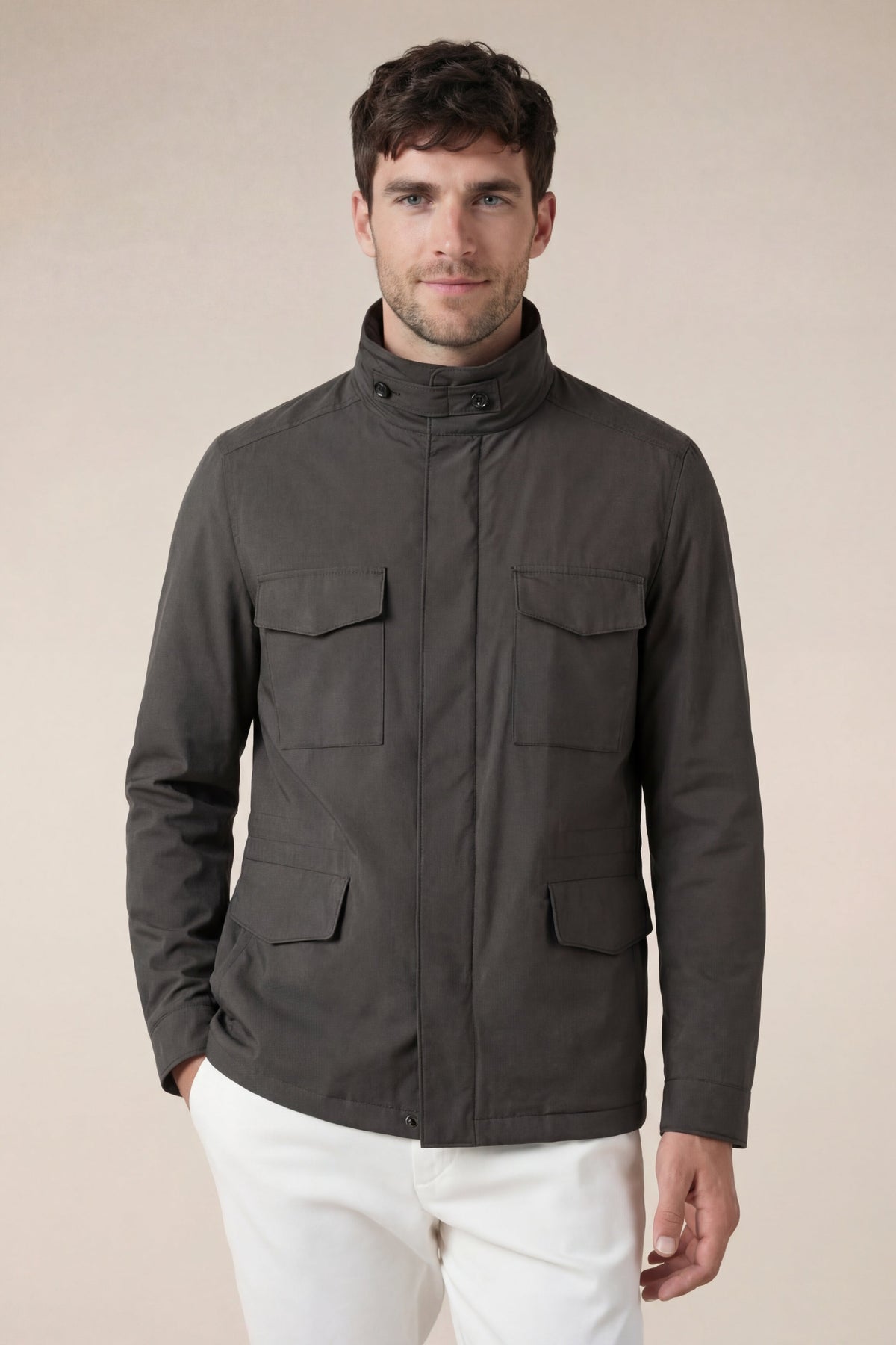 Expeditionsjacke Dunkelgrau