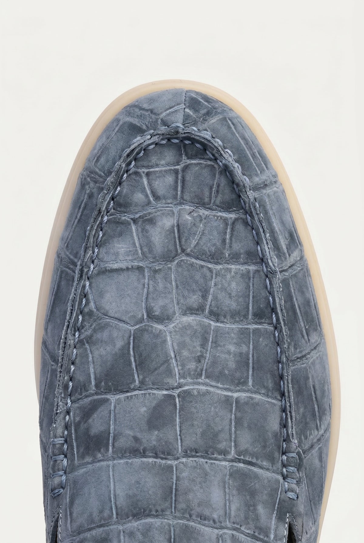 Slate Crocodile Yacht Mule