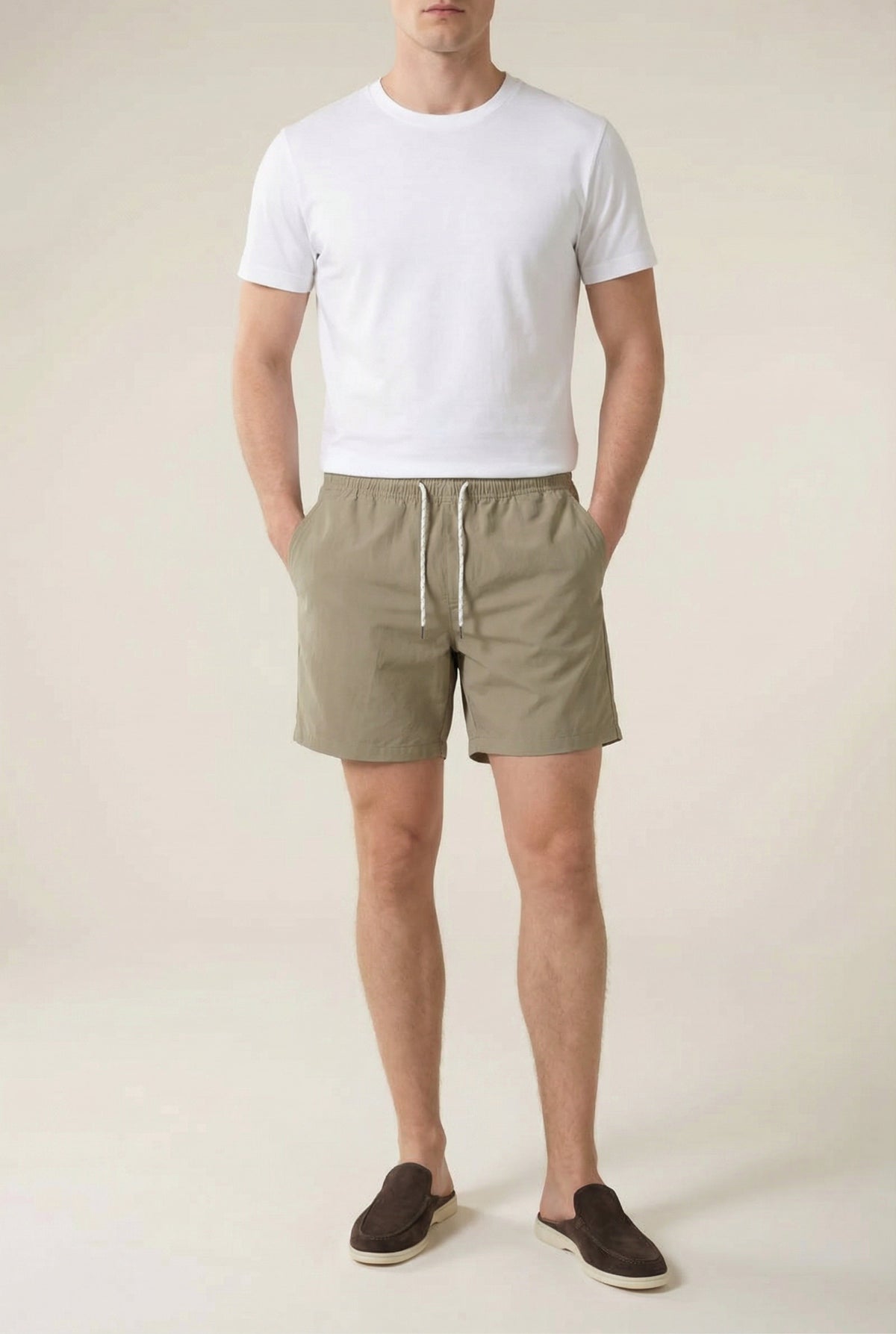 Portofino Nylon Swim Short Khaki