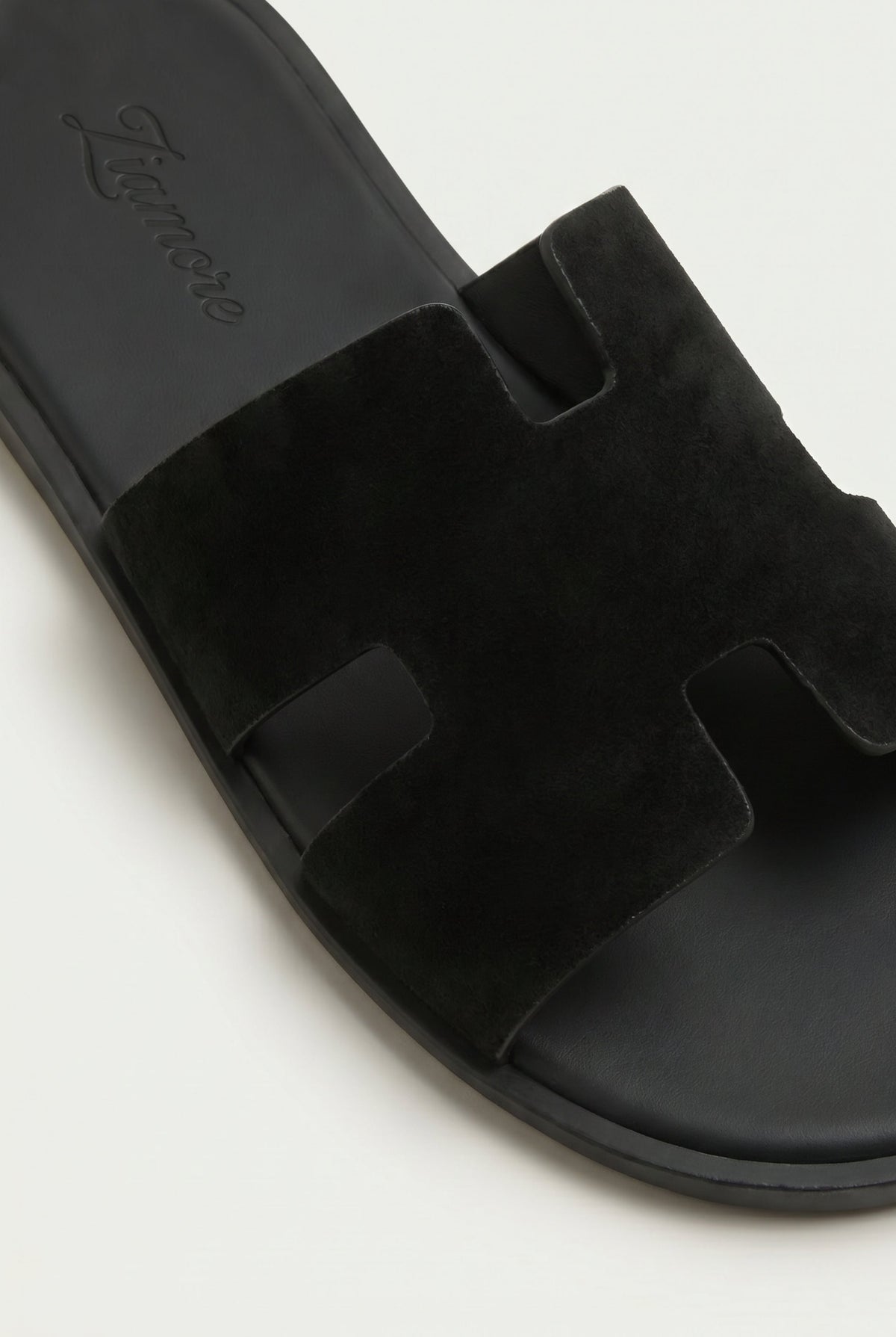 Capri Suède Slide Black