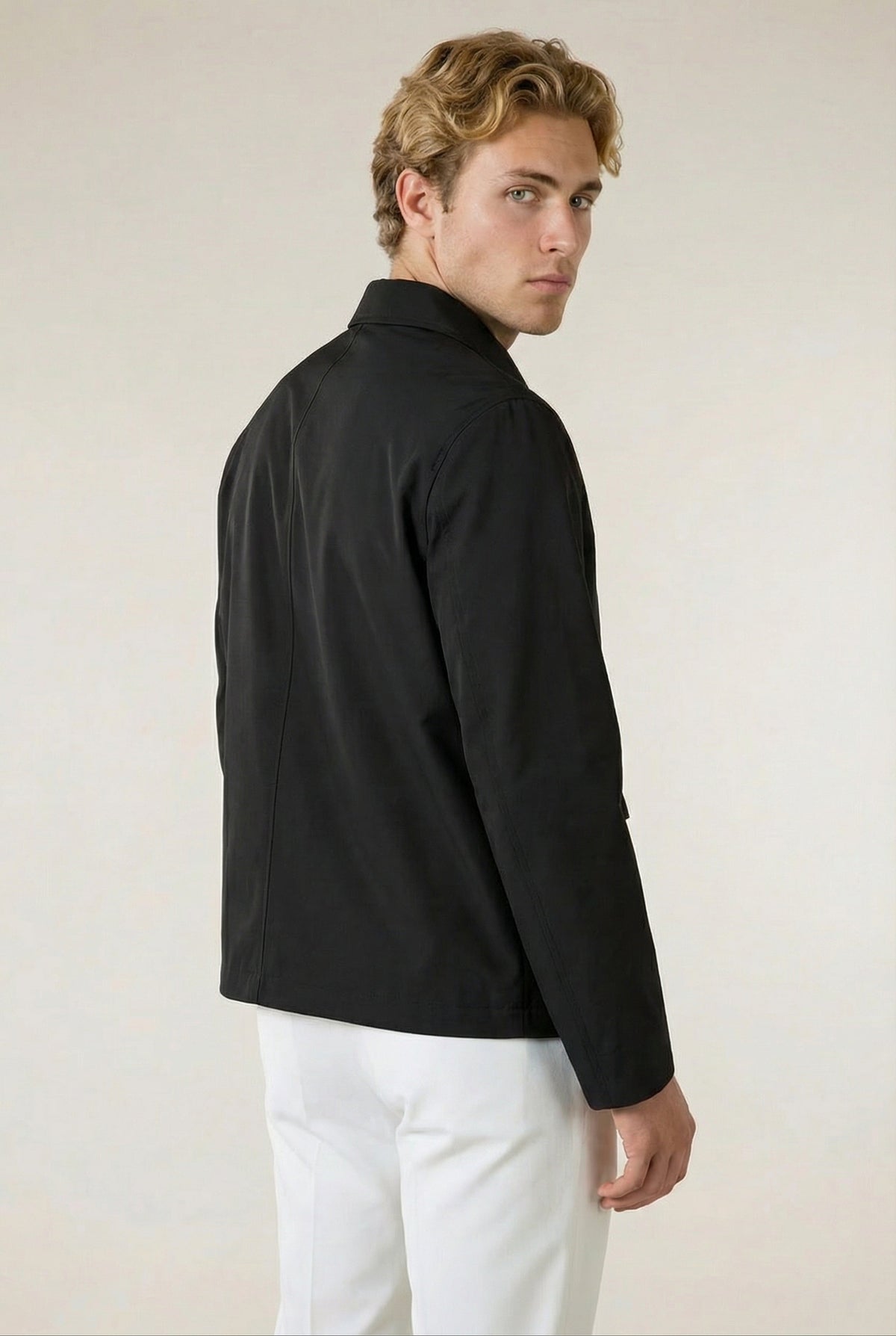 Veste saharienne Como noire