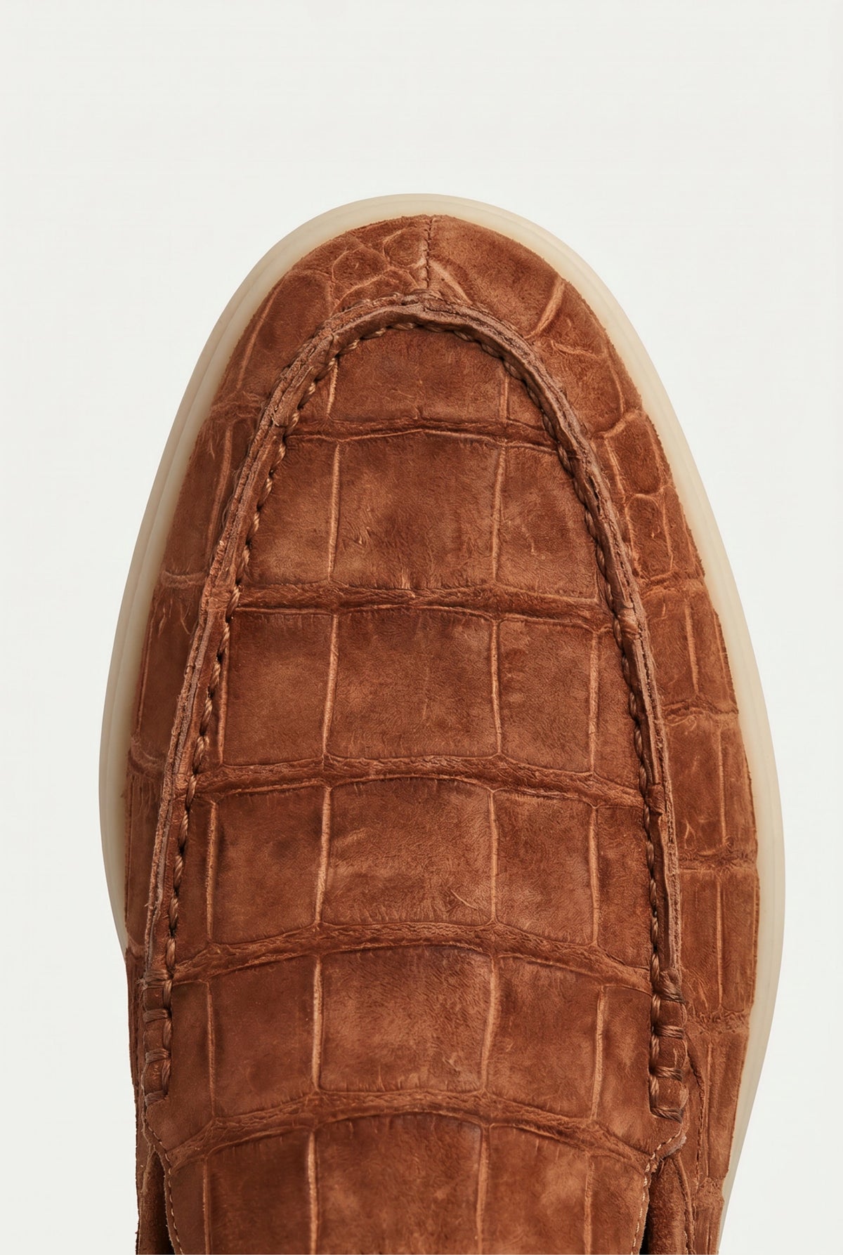 Brown Crocodile Yacht Mule