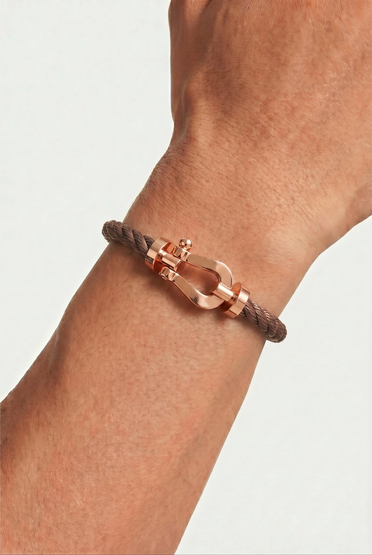 Fermó Yacht-Armband Taupe/Roségold