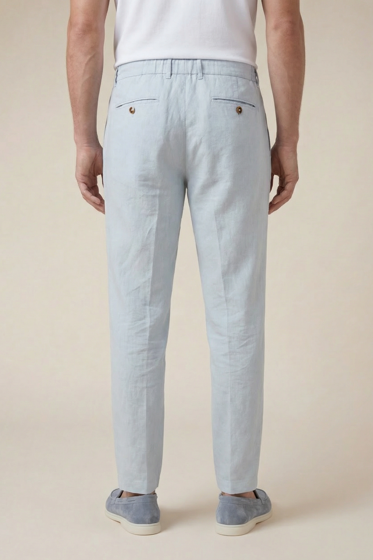 Amalfi-Leinenhose Blau
