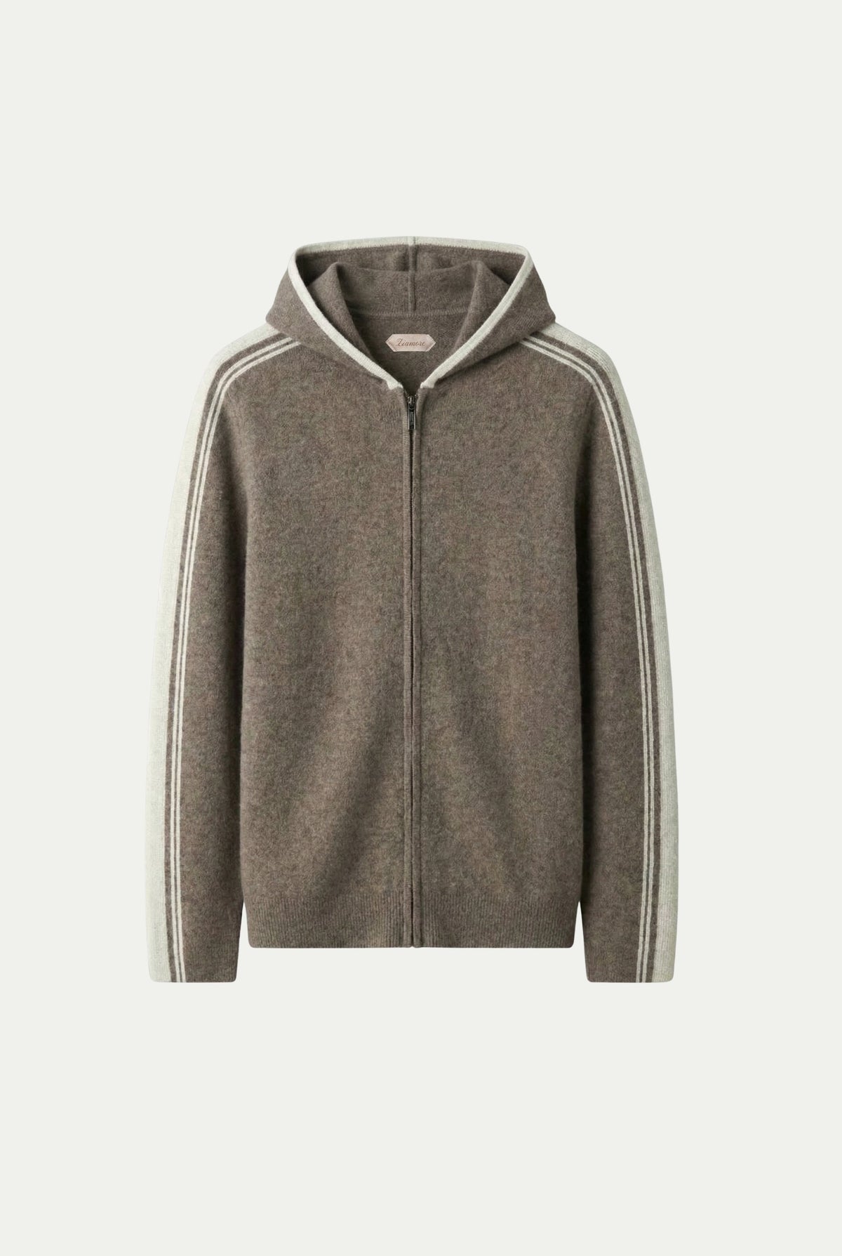 Completo in cashmere Capri tortora