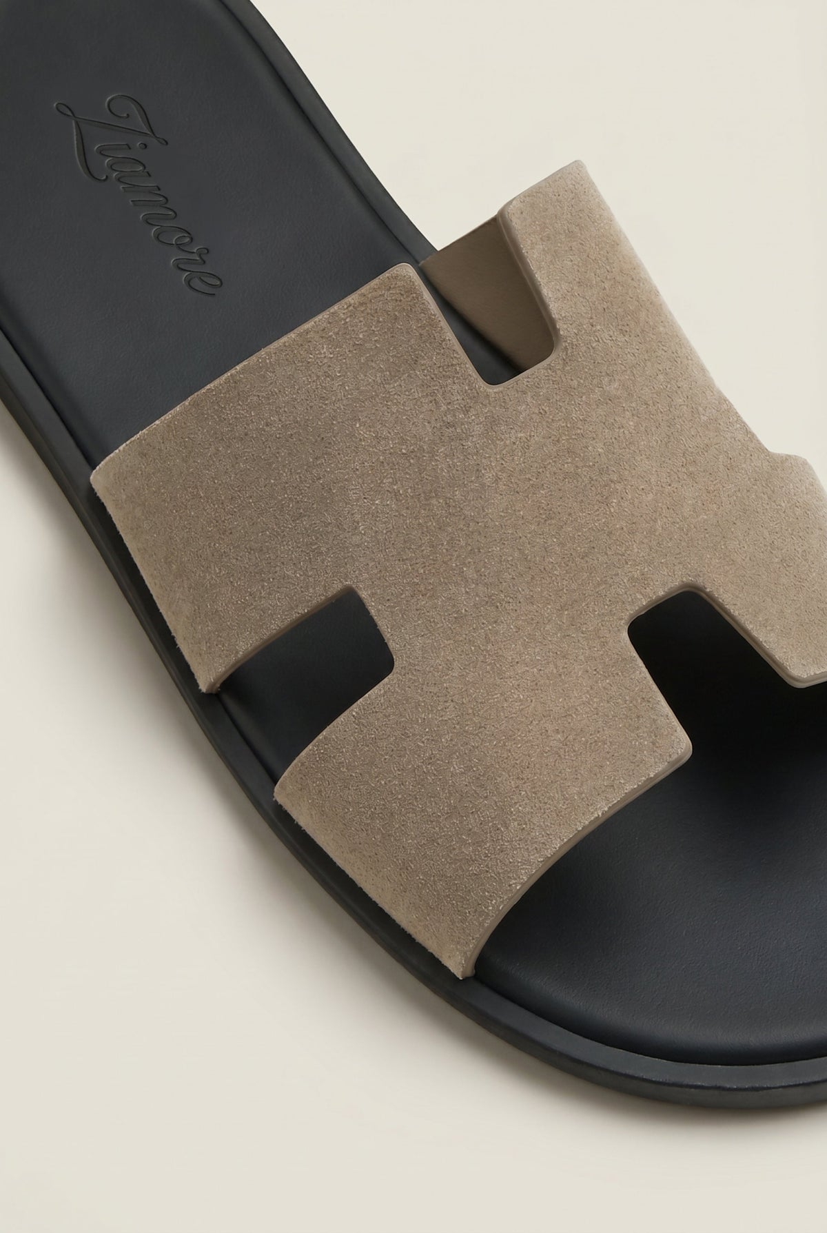 Ciabatta Capri in camoscio color pietra