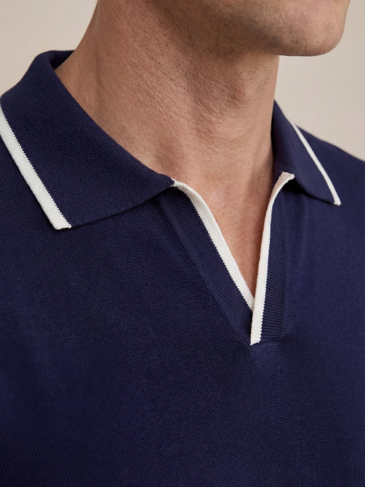 Polo in maglia Paraggi Blu navy