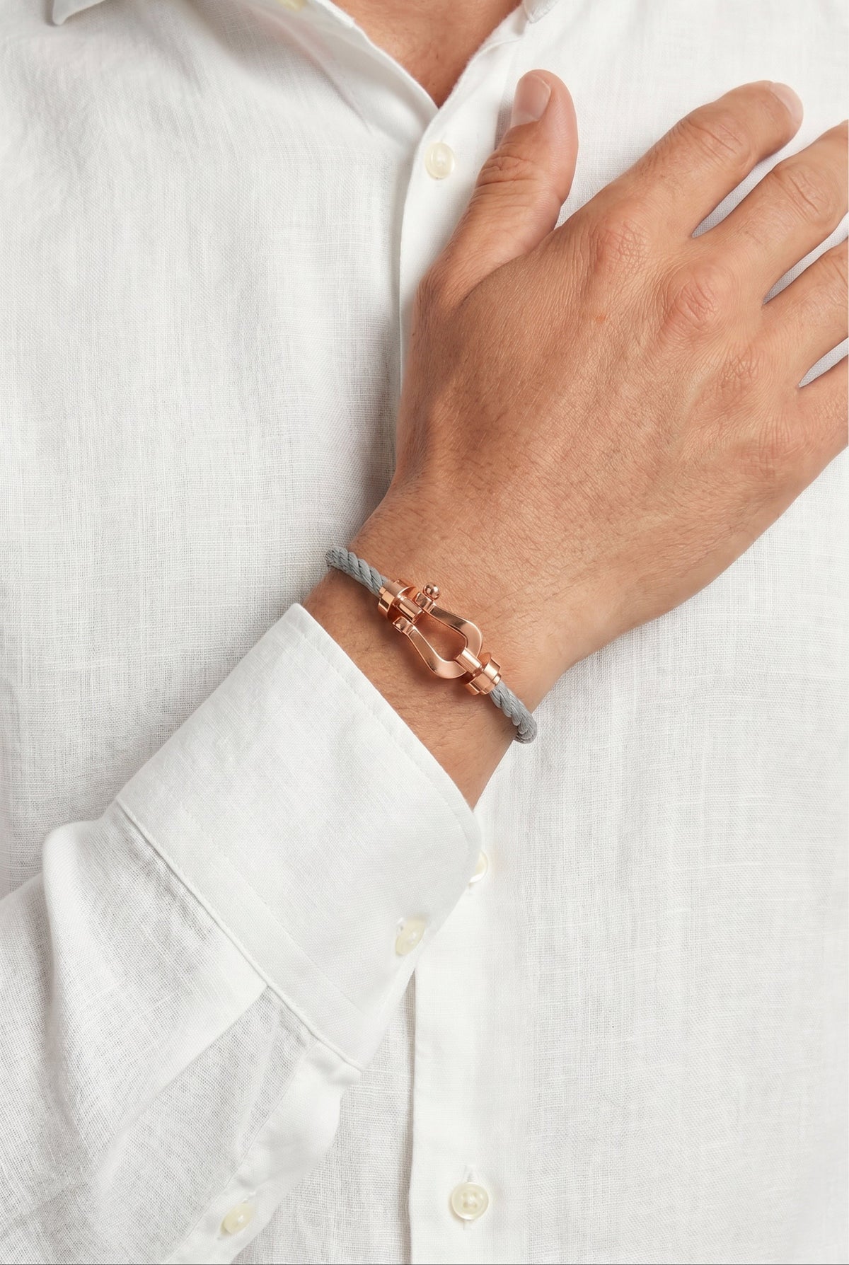 Fermó Yacht Bracelet Grey/Rose Gold