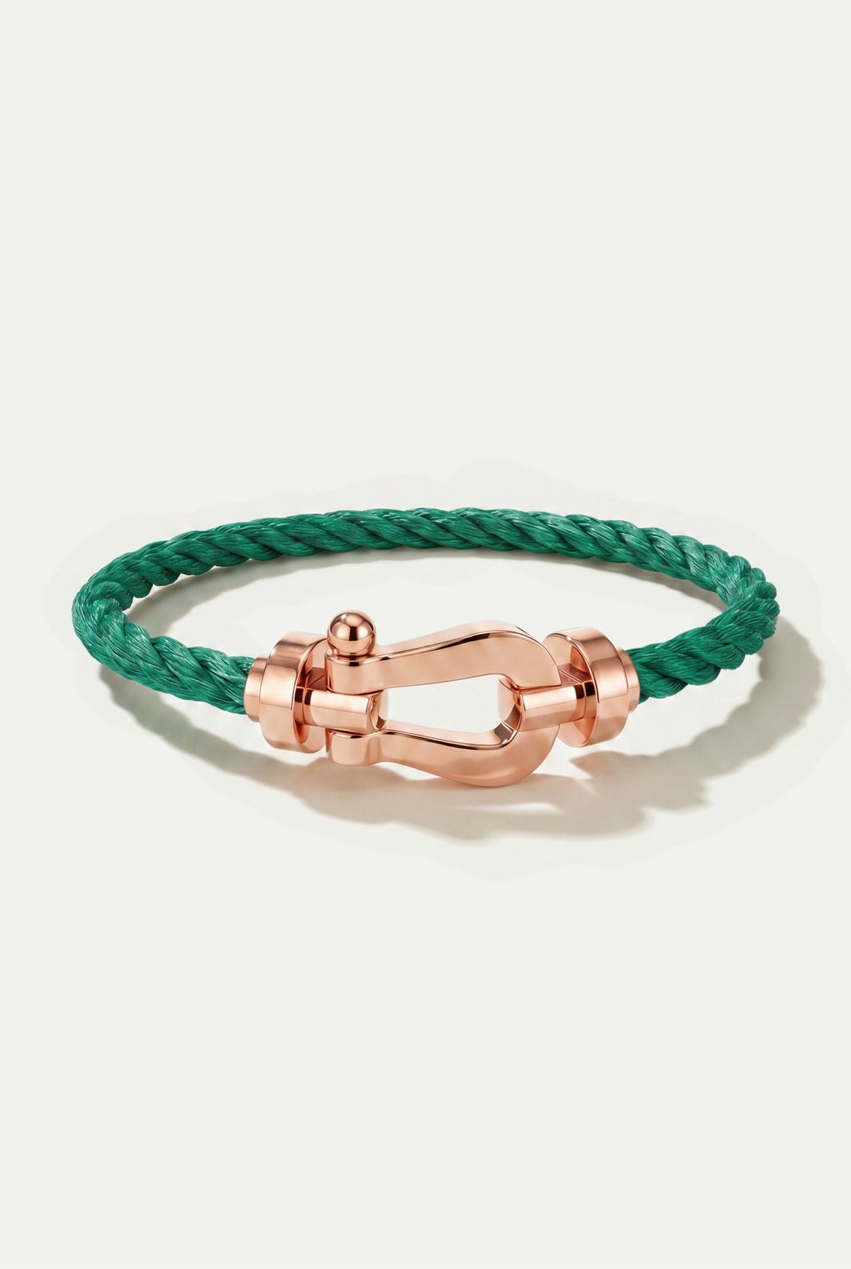 Fermó Yacht-Armband Grün/Roségold