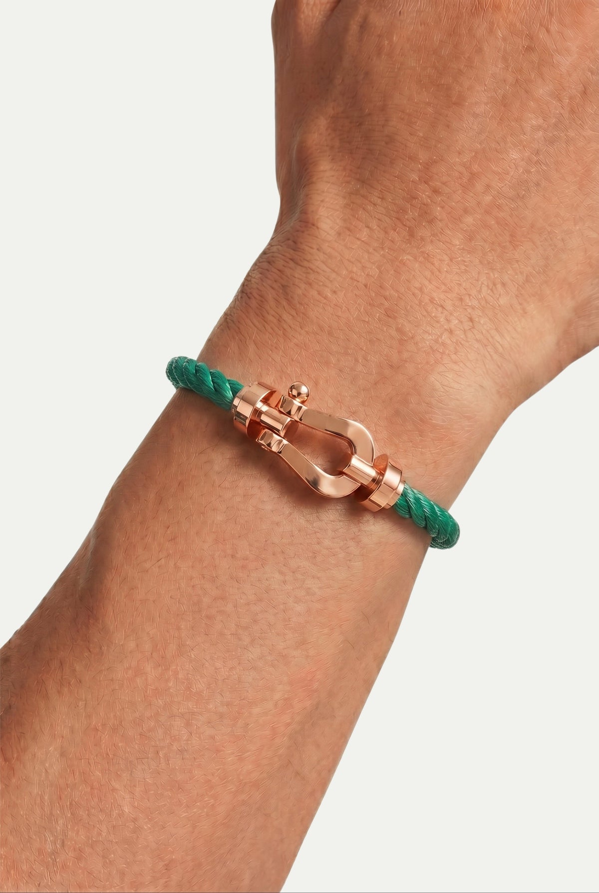 Fermó Yacht-Armband Grün/Roségold