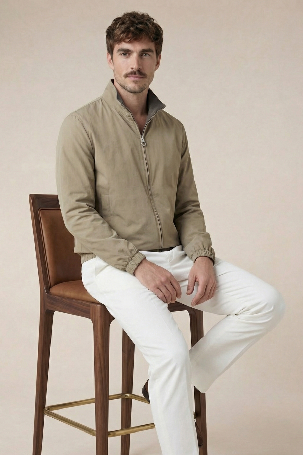 Wendbare Jacke Beige