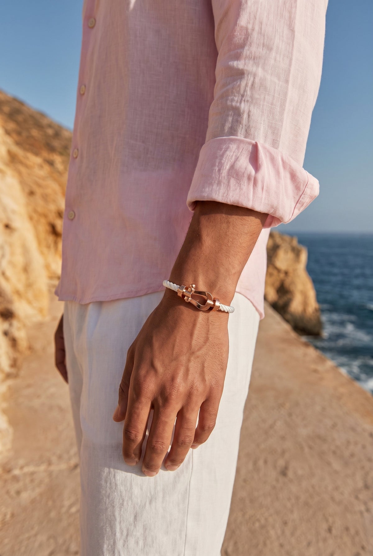 Fermó Yacht Bracelet White/Rose Gold