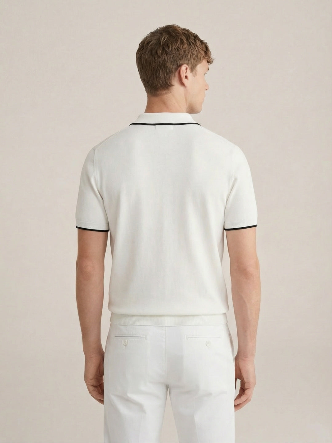 Polo in maglia Paraggi Bianco