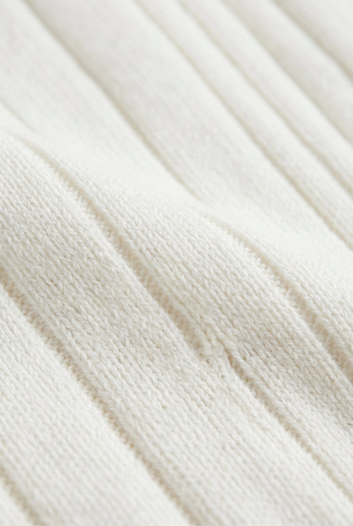 Extrafine Long Sleeve Polo White