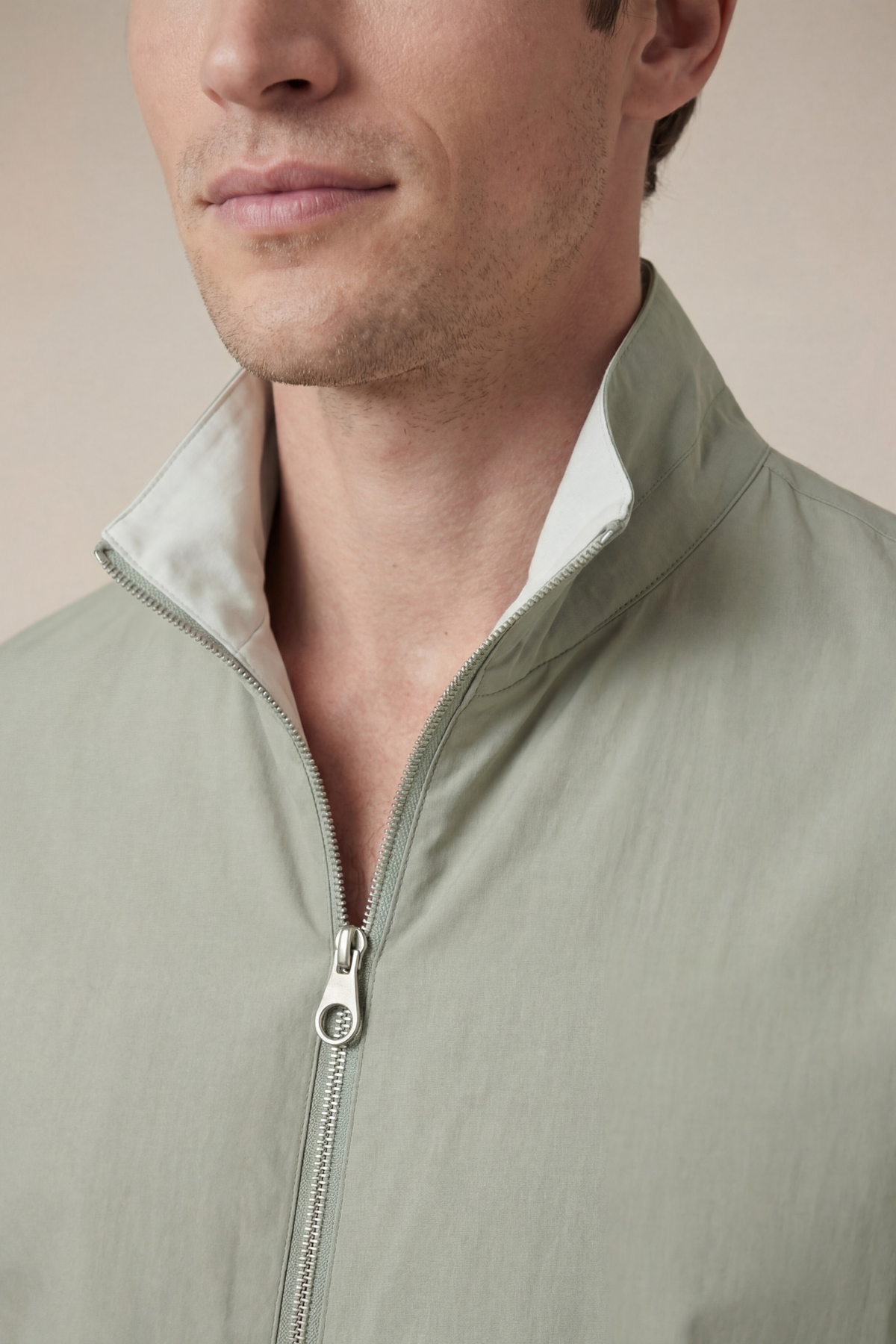 Veste réversible vert clair