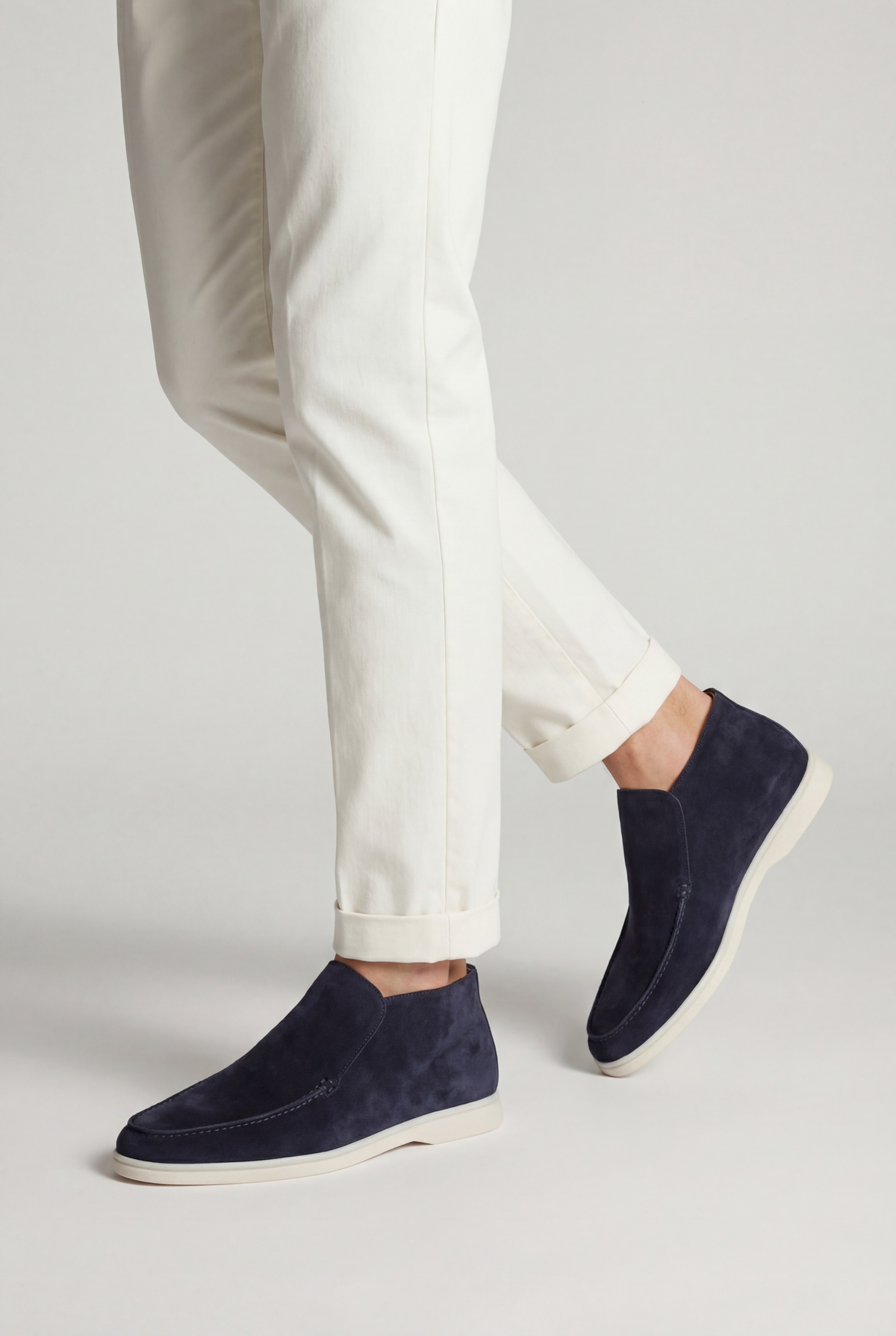 Mocasín Amalfi Suede City Azul Marino