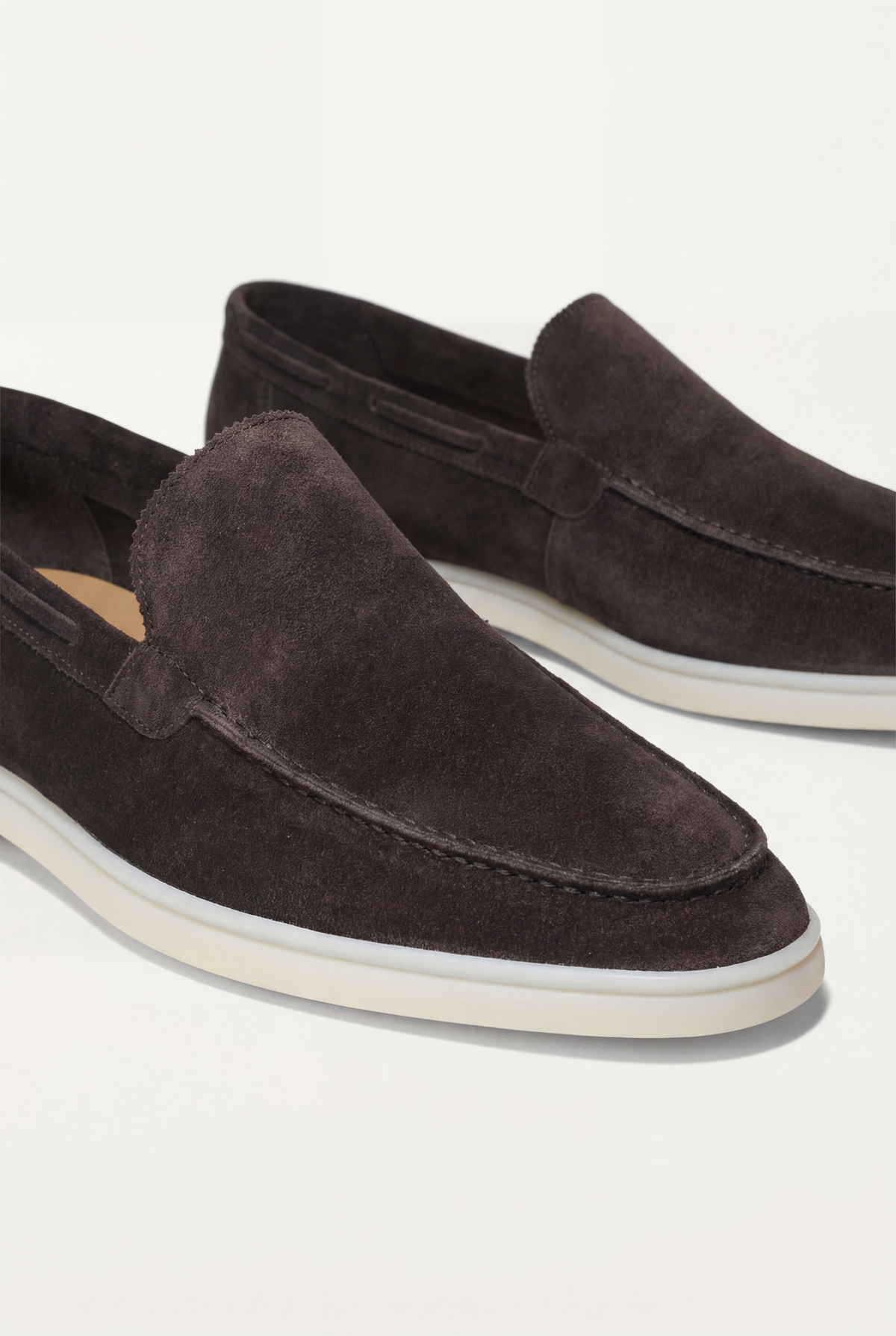 Mocasín clásico de ante Amalfi marrón