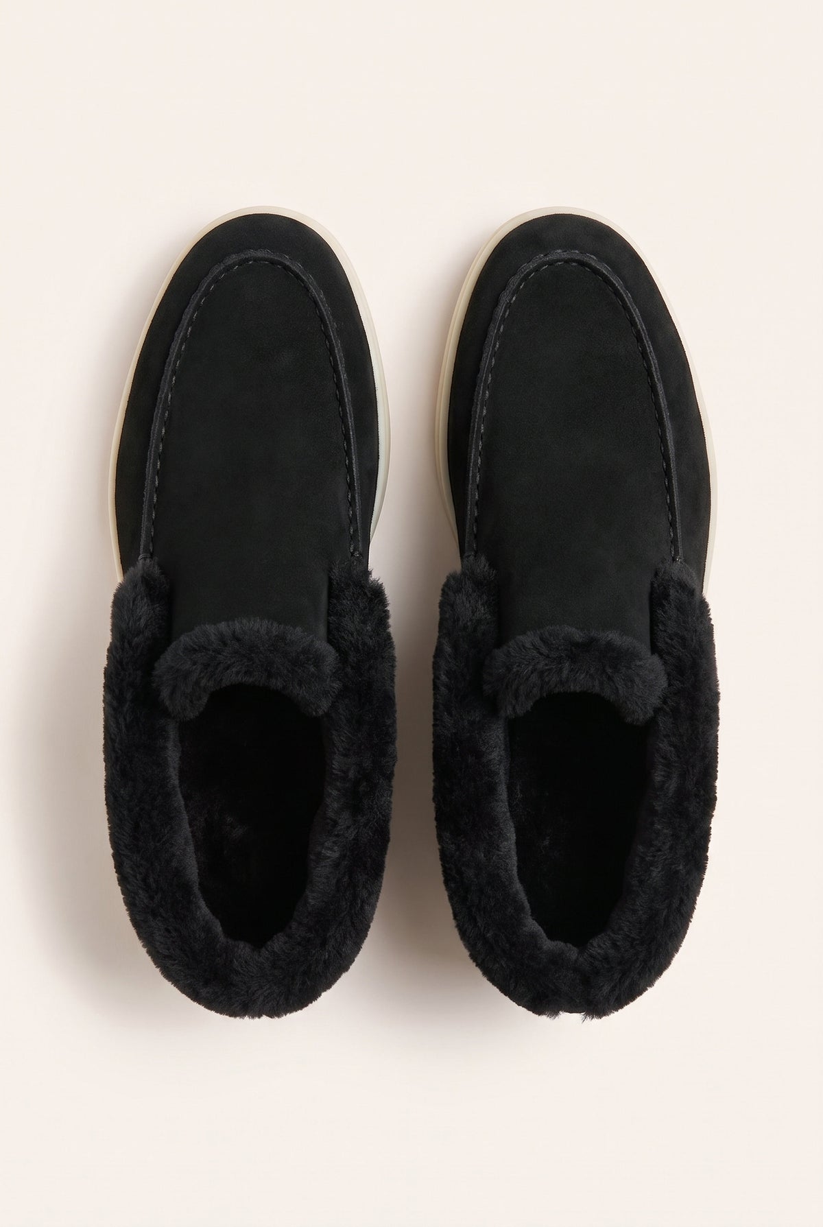 Black Cortina Shearling Loafer