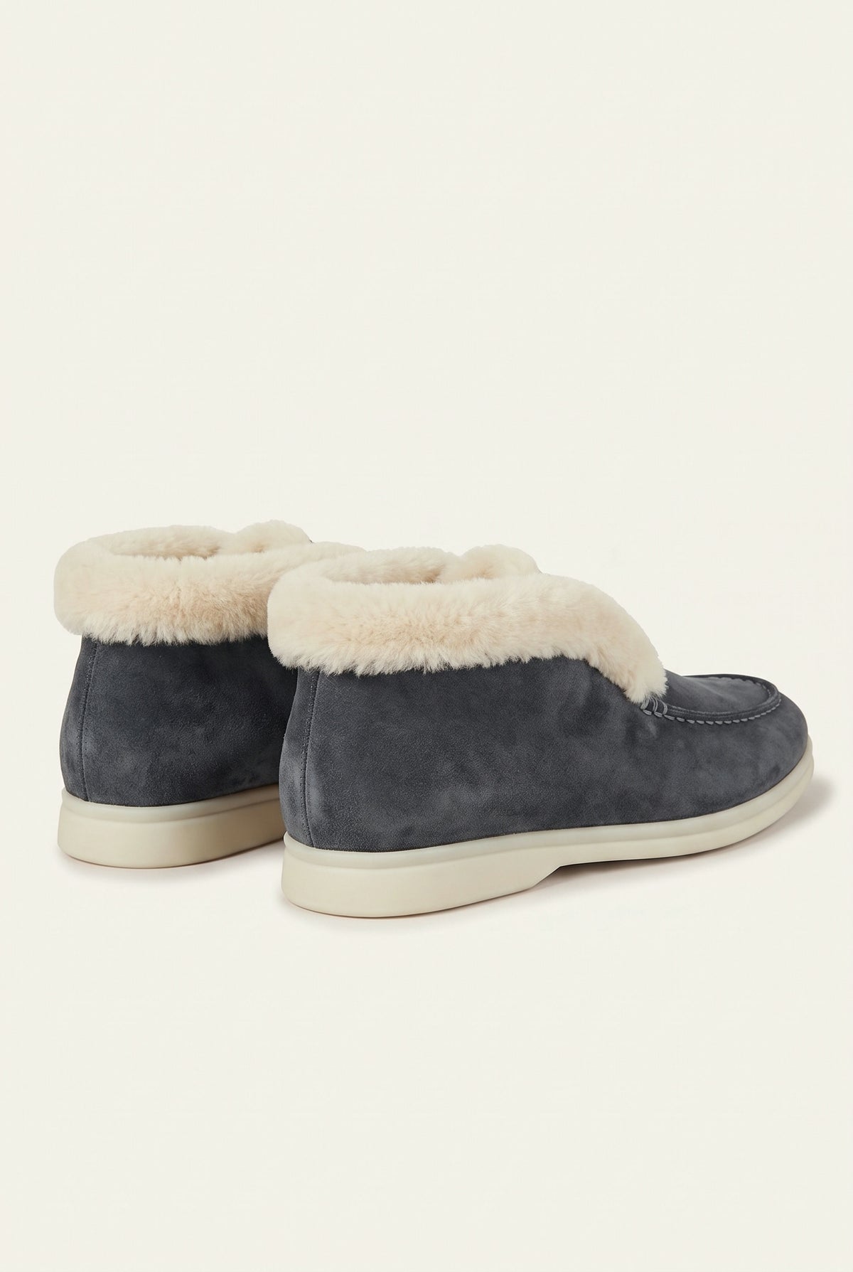 Charcoal Cortina Shearling Loafer