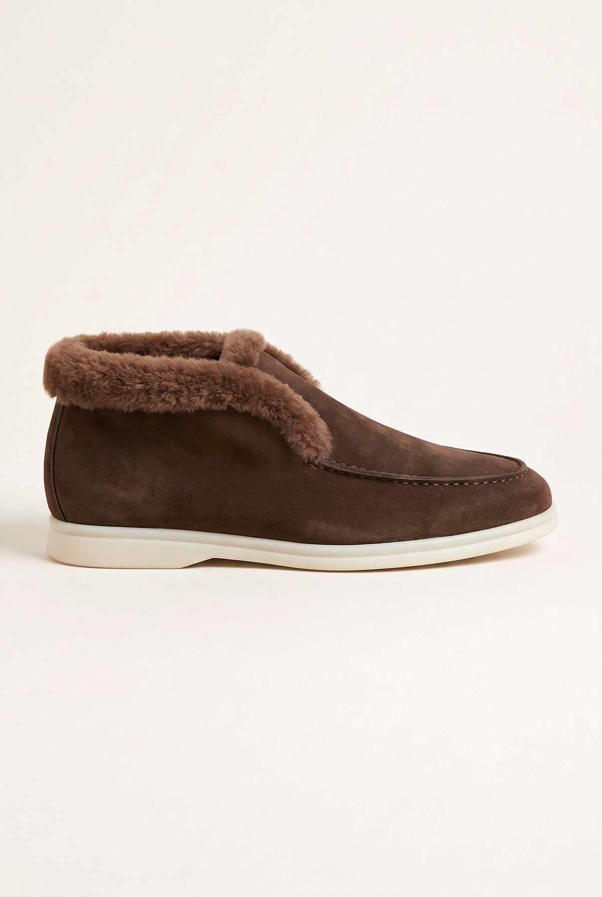 Chocolate Cortina Shearling Loafer