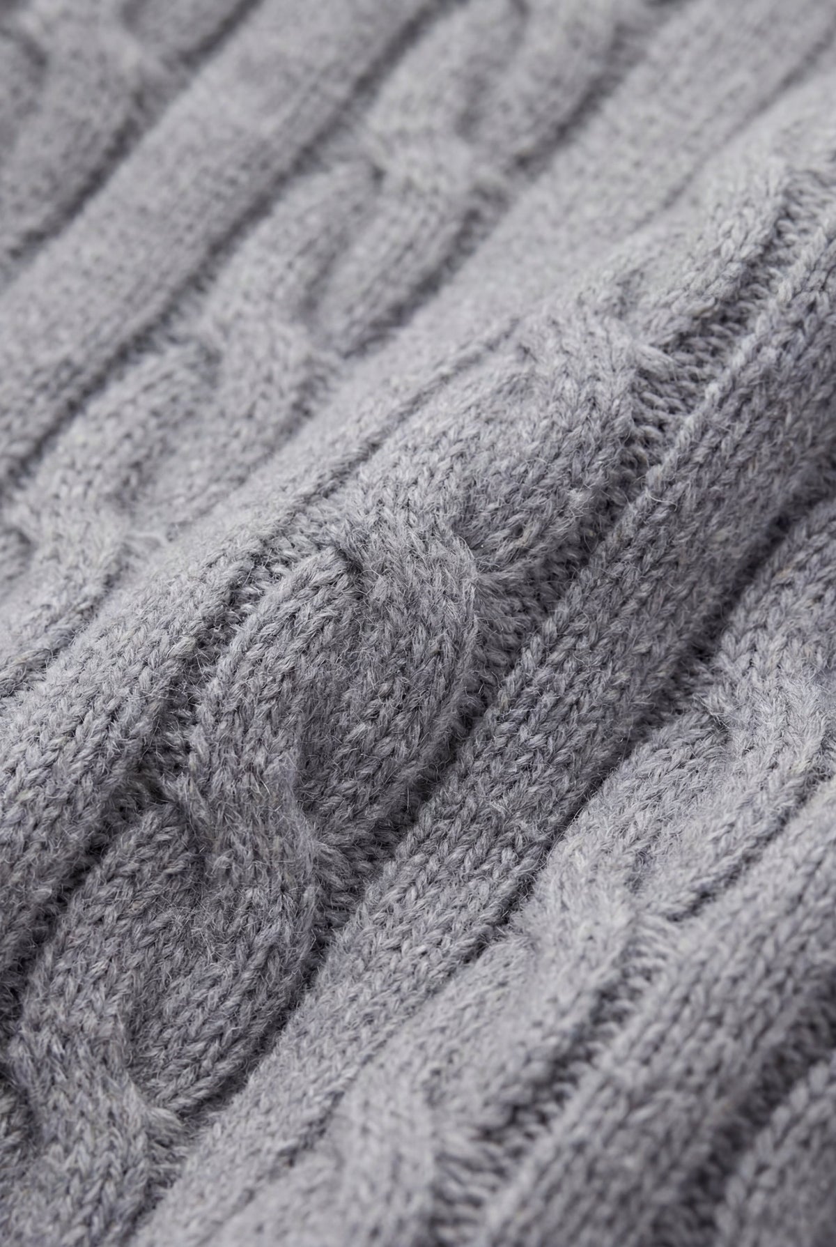 Moletom de cashmere Como cinza