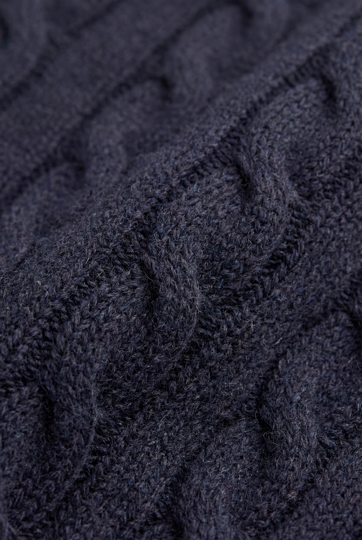 Suéter de gola redonda de cashmere Como azul-marinho