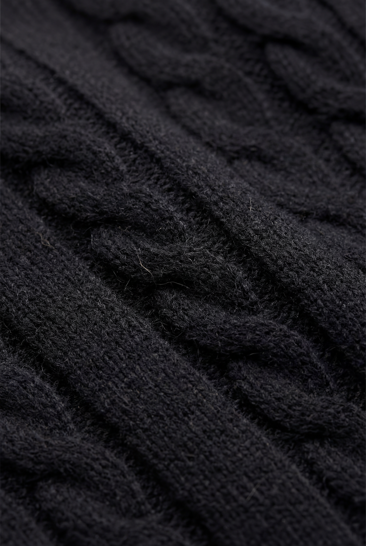 Como-Kaschmirpullover mit Viertelreißverschluss Schwarz