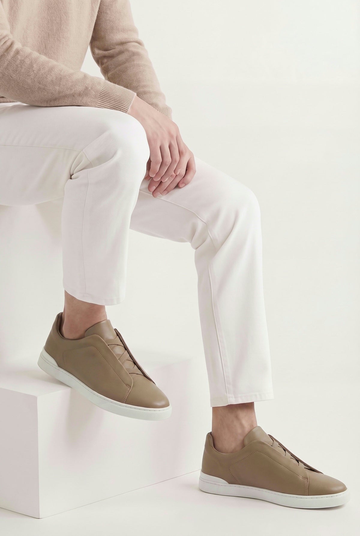 Khaki Positano Trainer