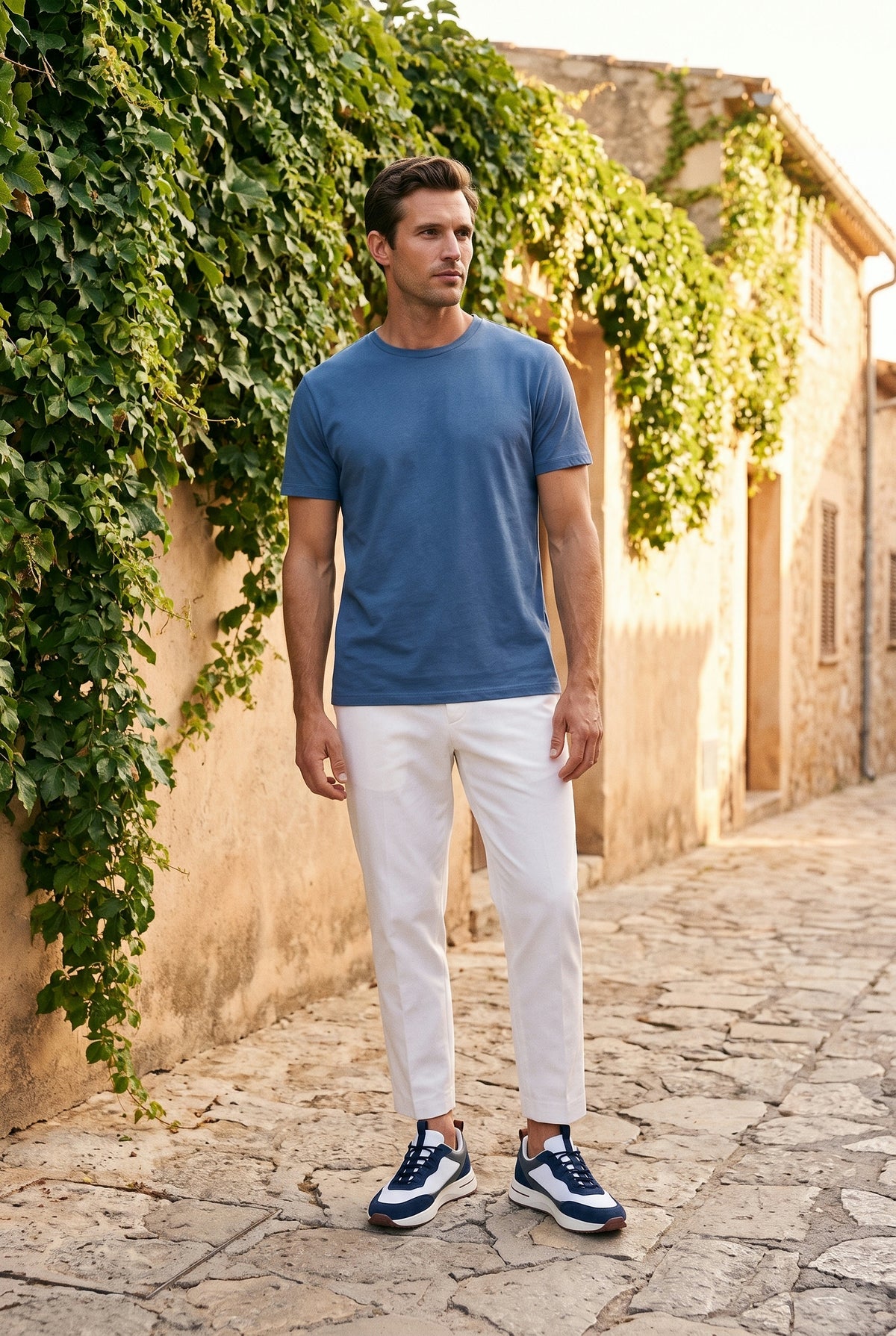 Navy White Como Trainer