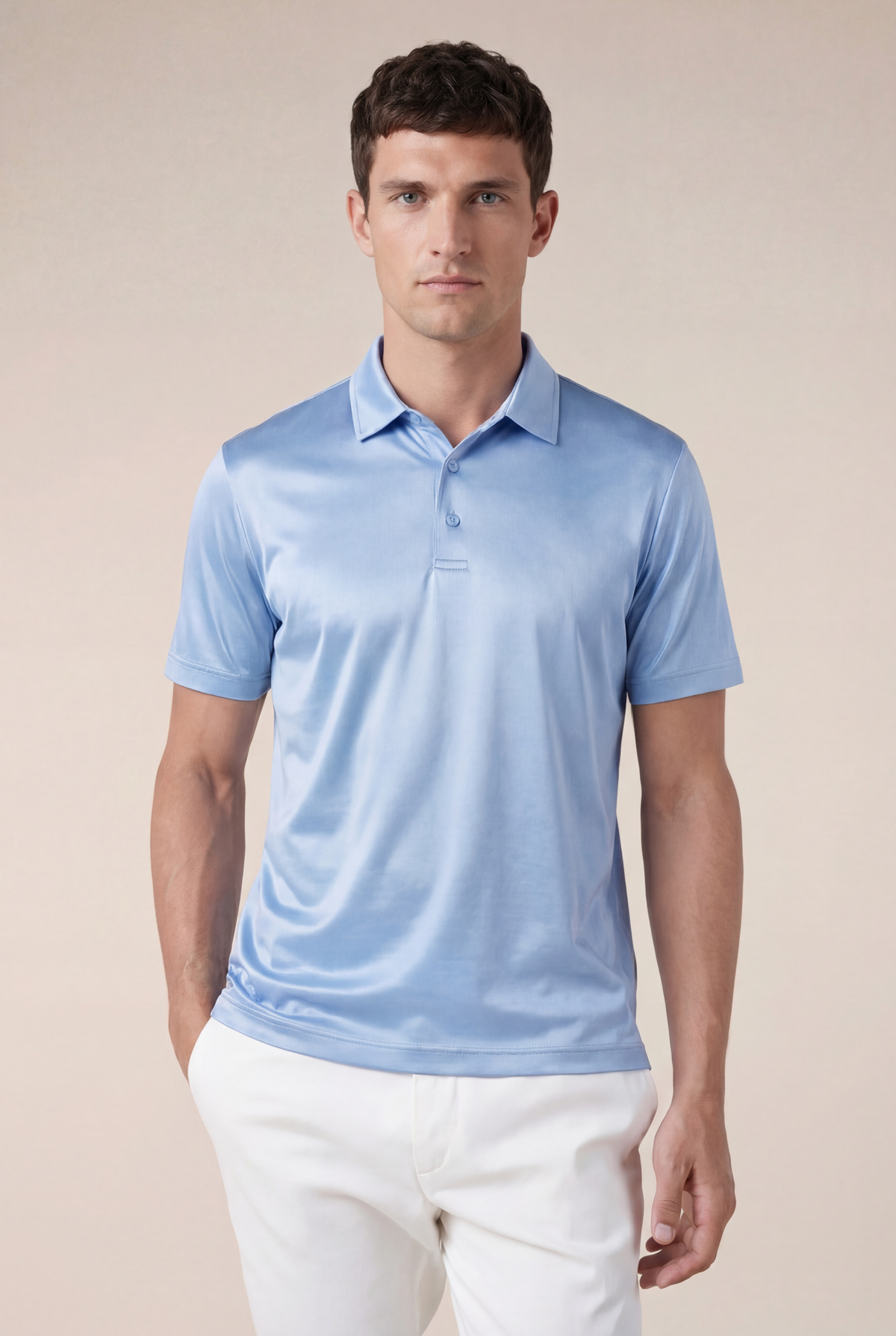 Portofino Polo Azul Claro para Bebé
