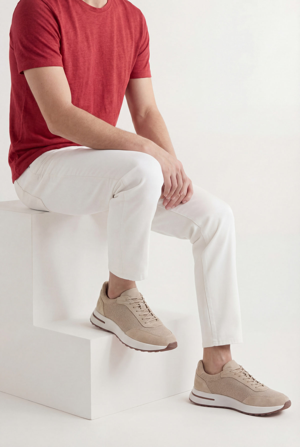 Beige Stresa Trainer
