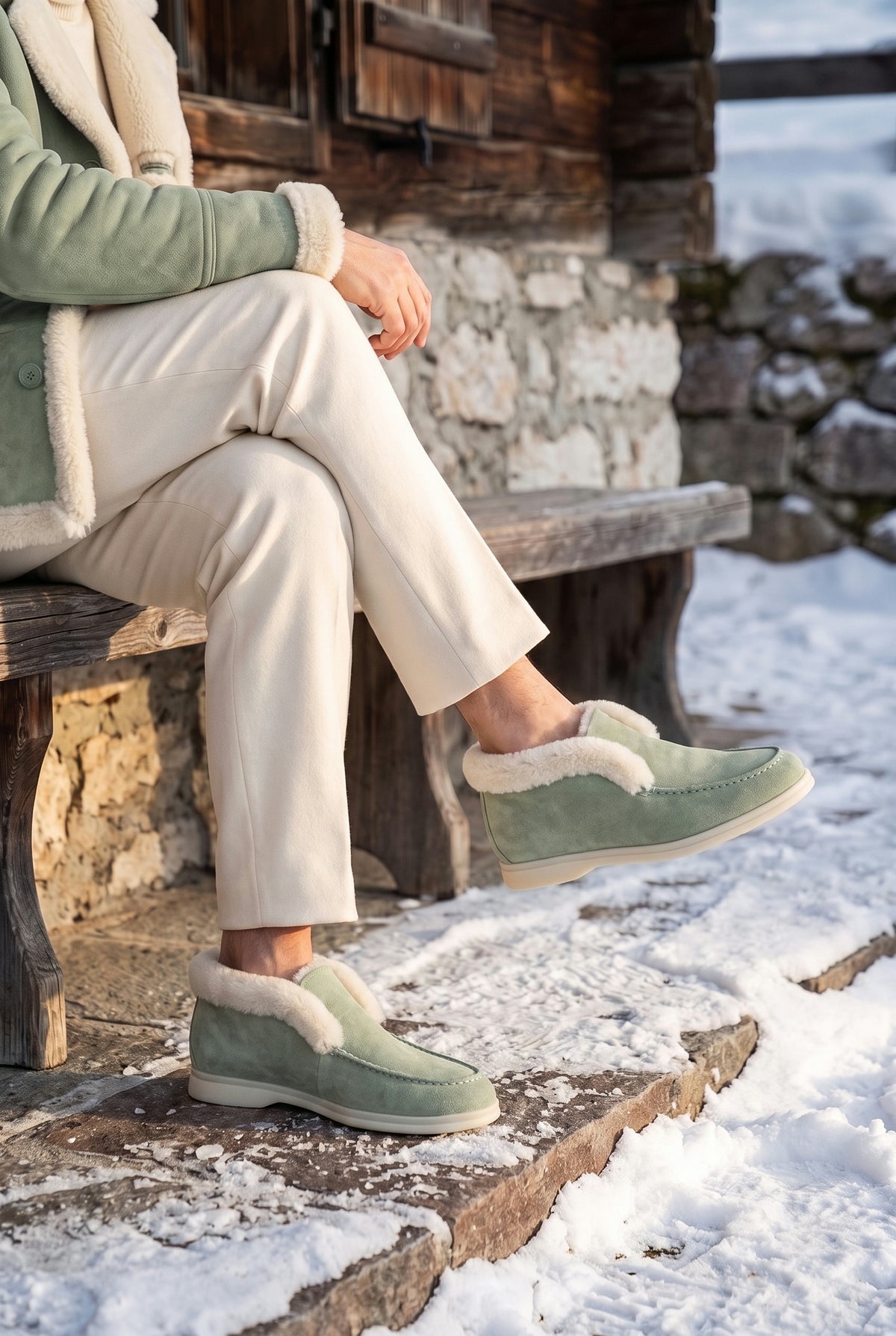 Sage Cortina Shearling Loafer