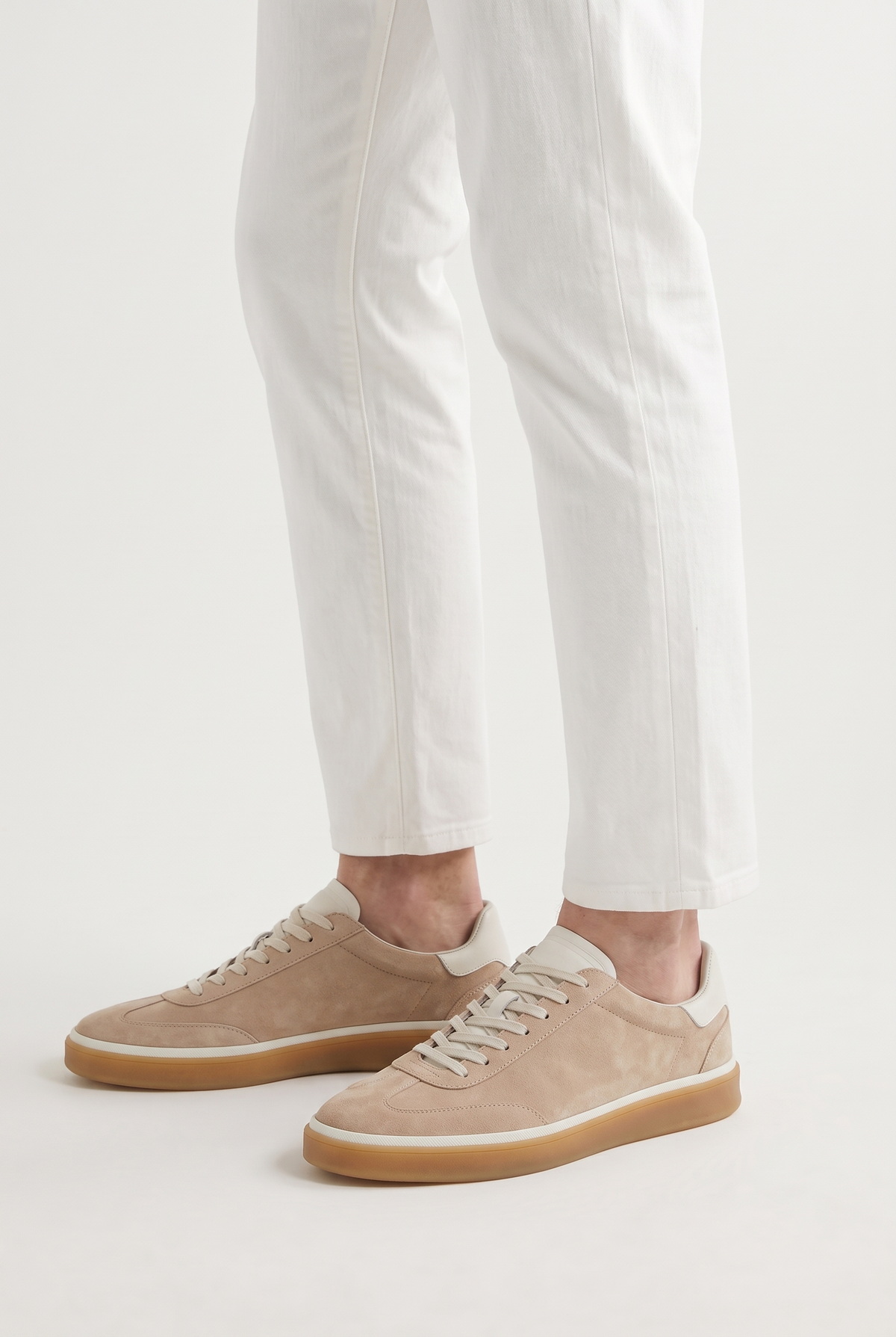 Bogota-Wildleder-Sneaker Kamelfarben