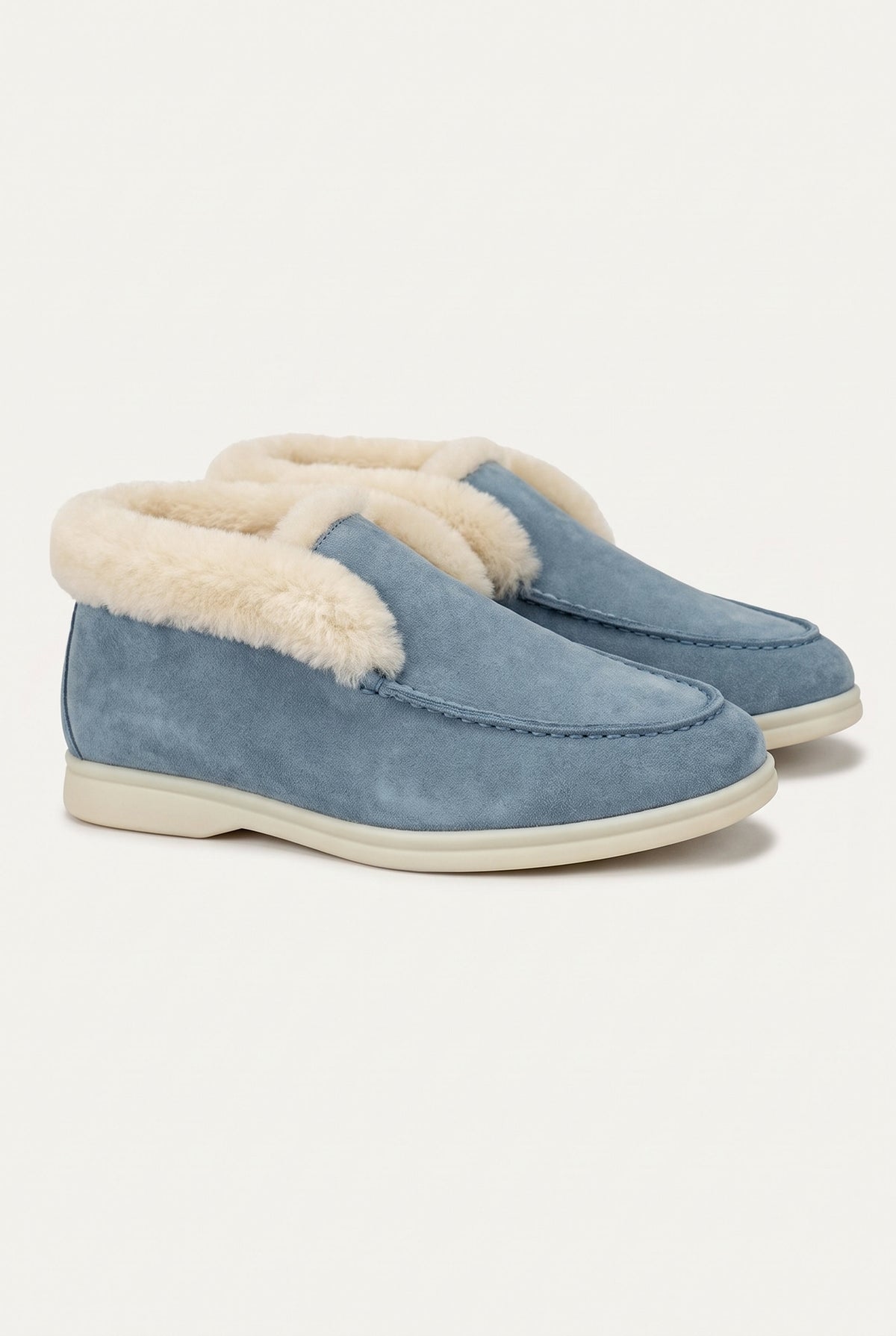 Sky Blue Cortina Shearling Loafer