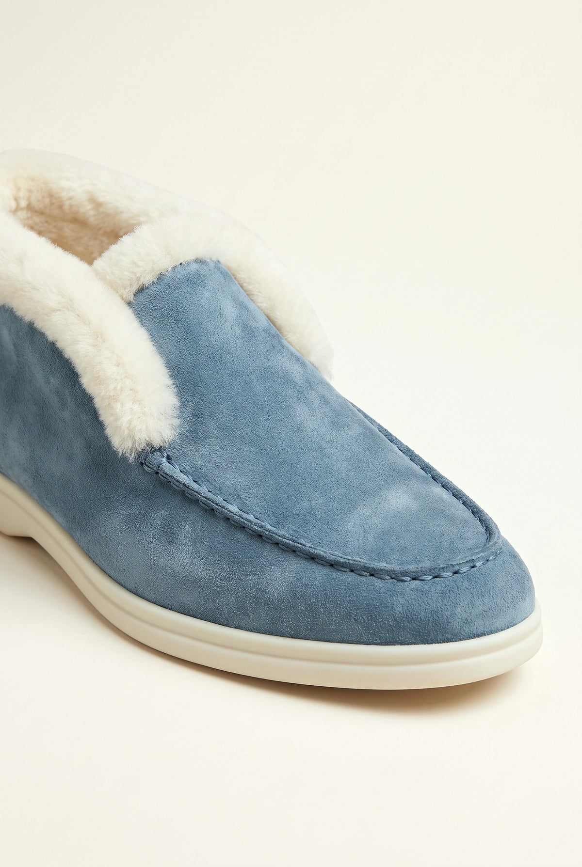 Sky Blue Cortina Shearling Loafer
