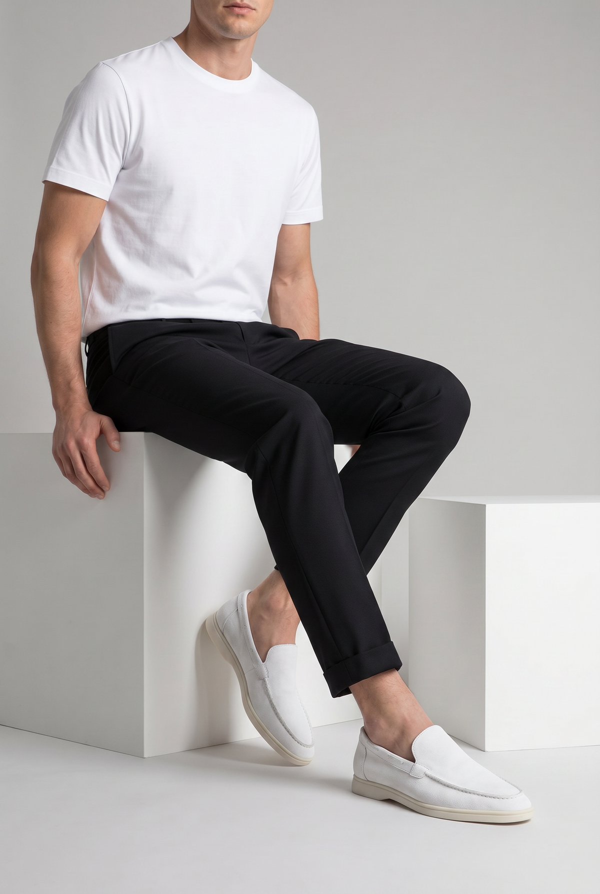 White Yacht Loafer