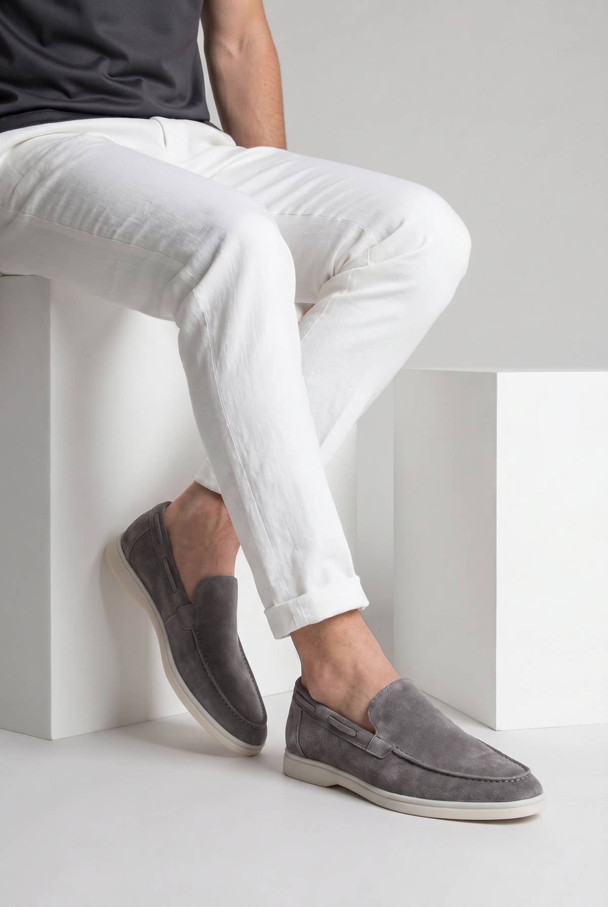 Grey Yacht Loafer