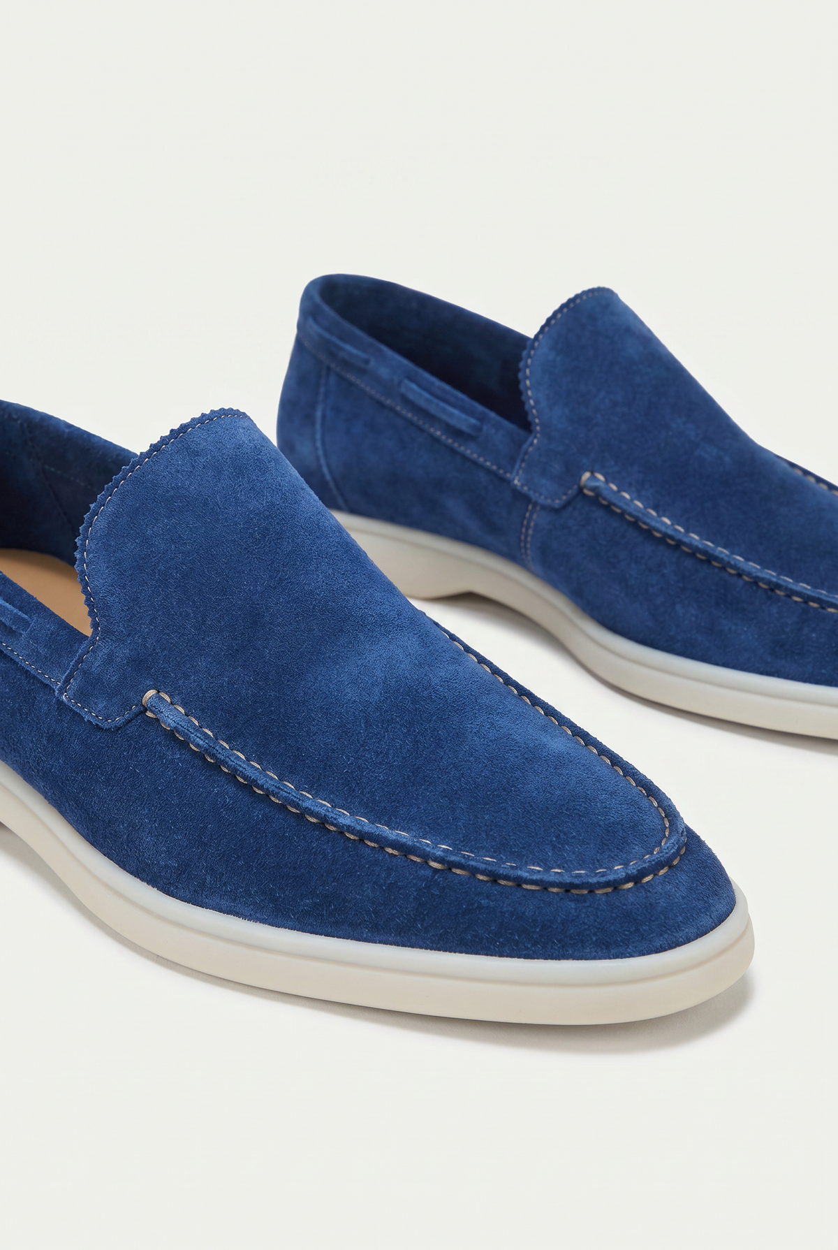 Amalfi Classic Loafer aus Veloursleder Königsblau