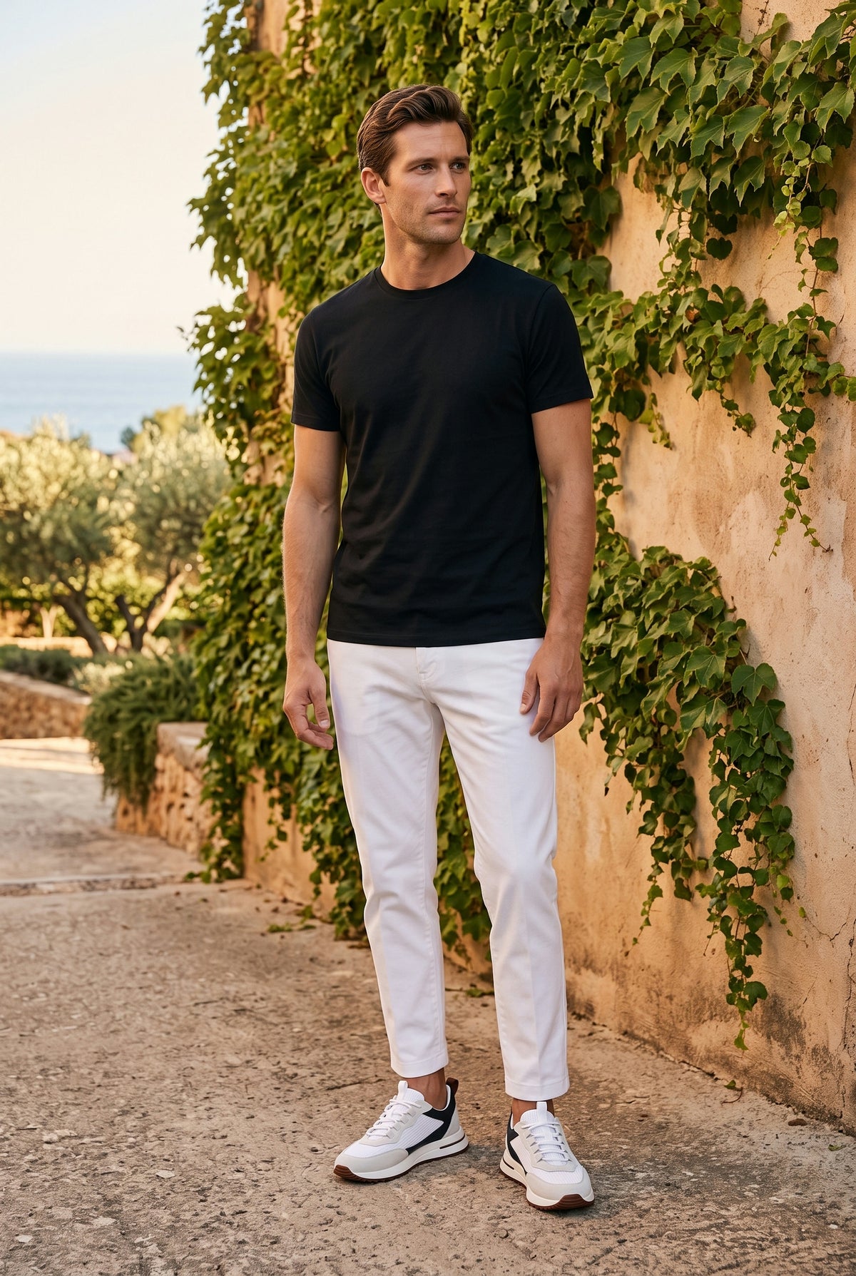 White Black Como Trainer