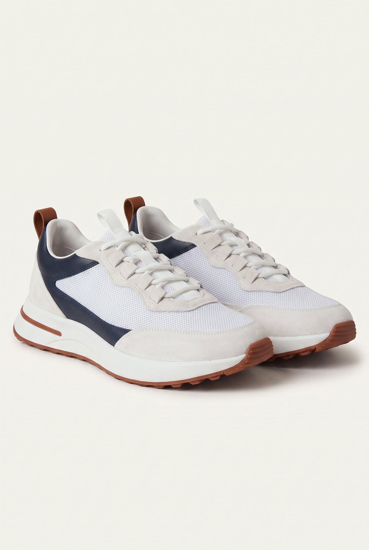 White Navy Como Trainer